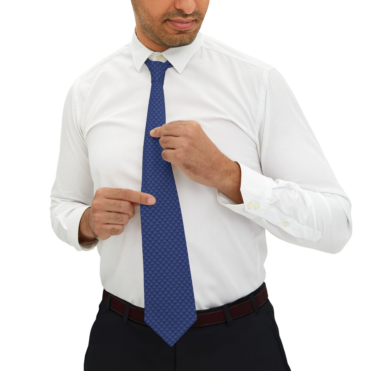 Klingspor Satin Edition - Navy Quilted Tie