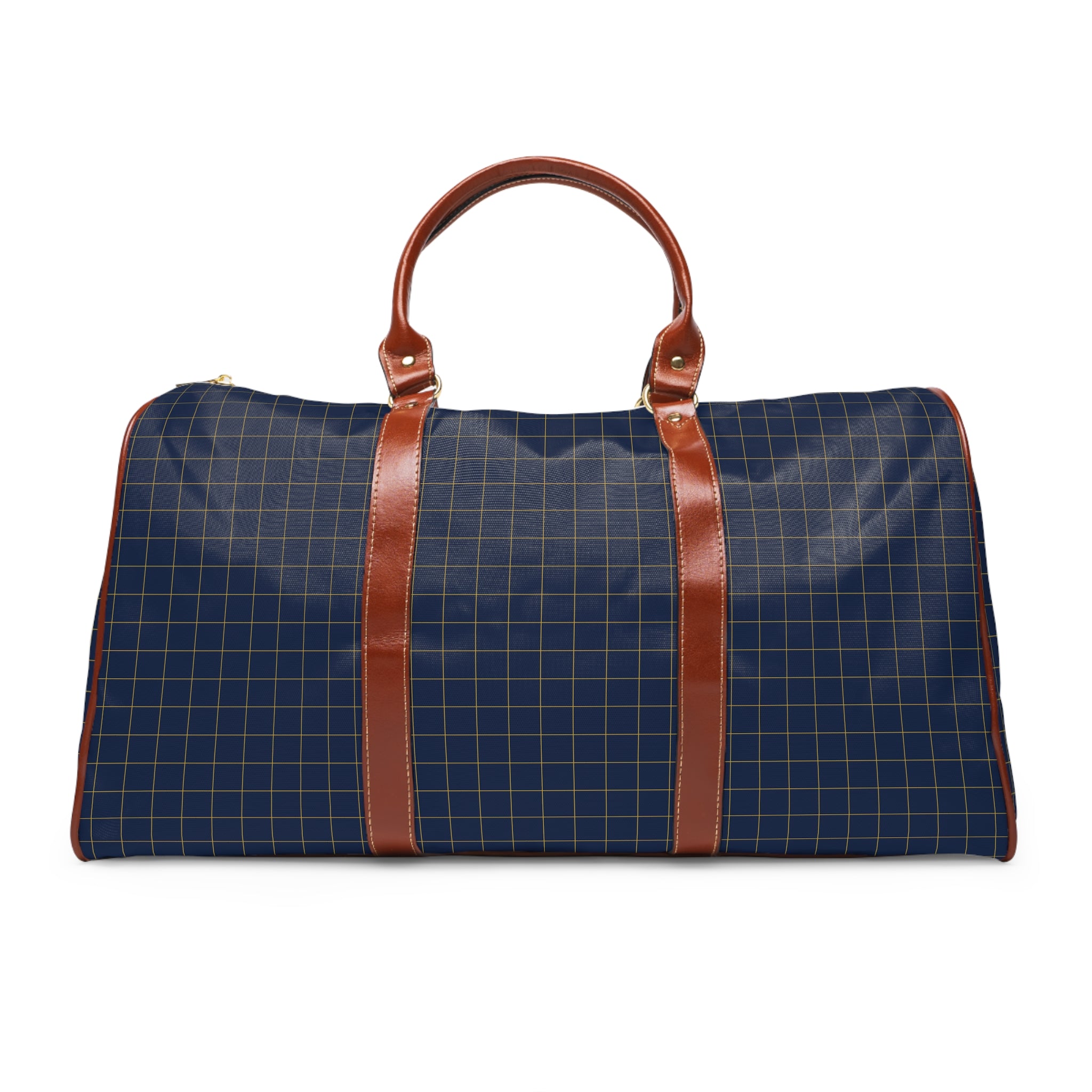 Clans - Navy Gold Windowpane Travel Bag