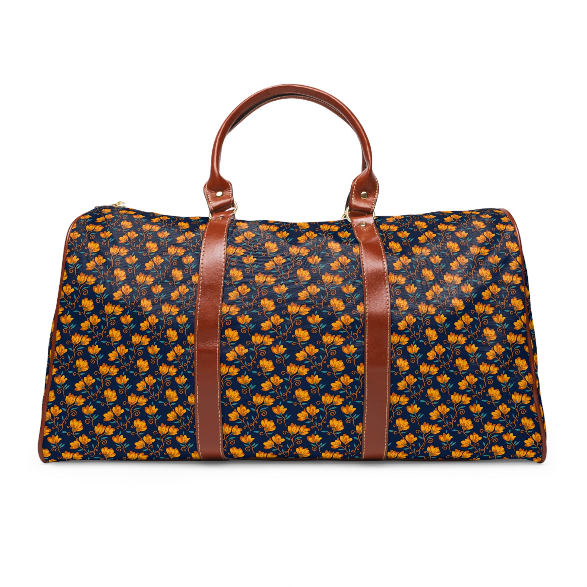 Solano - Amber Navy Folk Floral Travel Bag