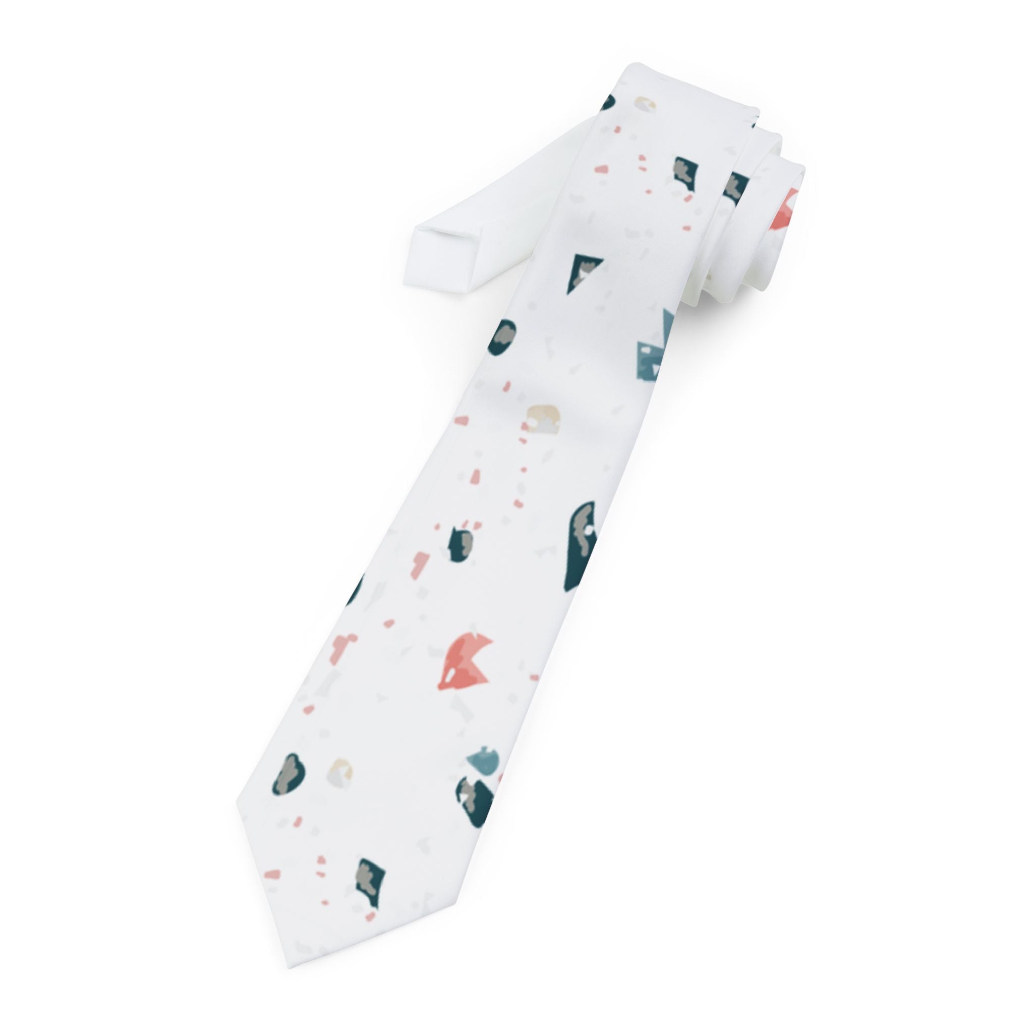 Solís Talisman Tie - Minimal Terrazzo Echo
