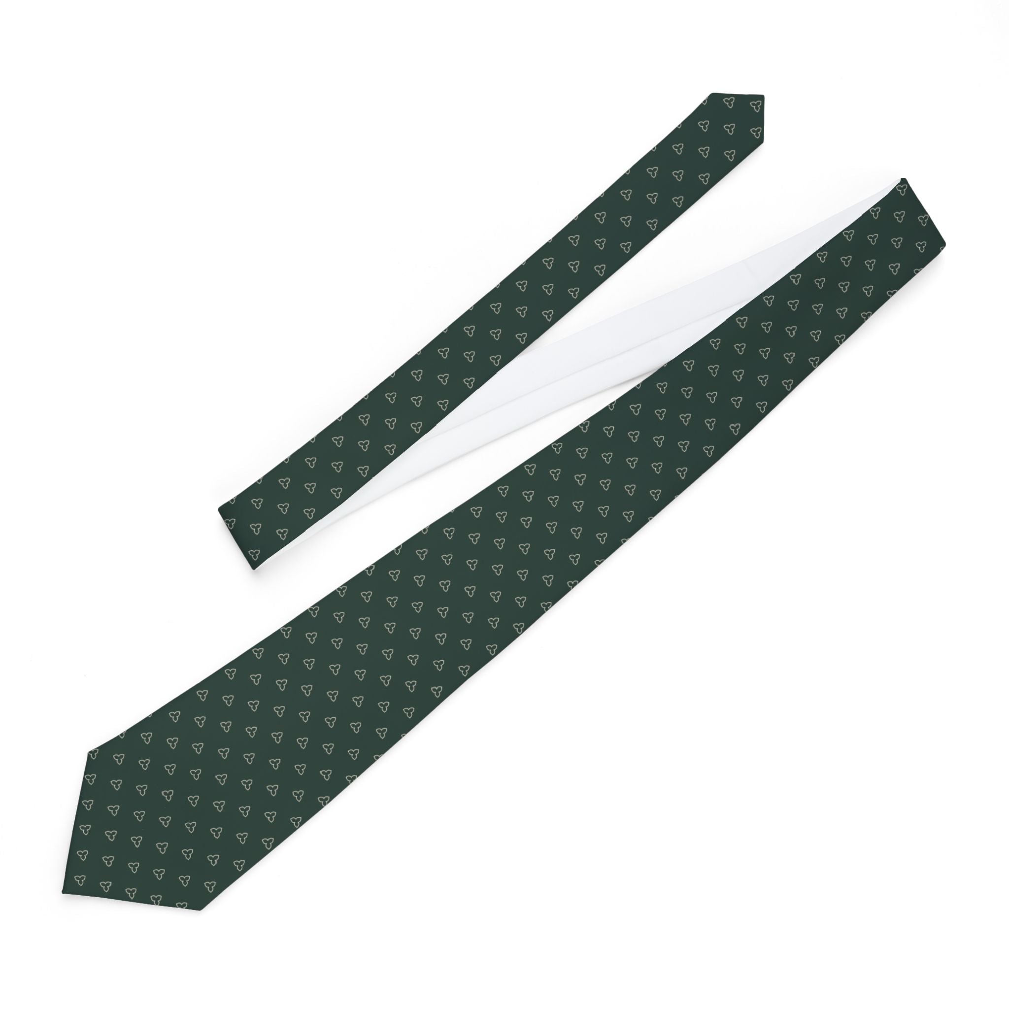 Champex Talisman Tie - Bottle Ivory Trefoil