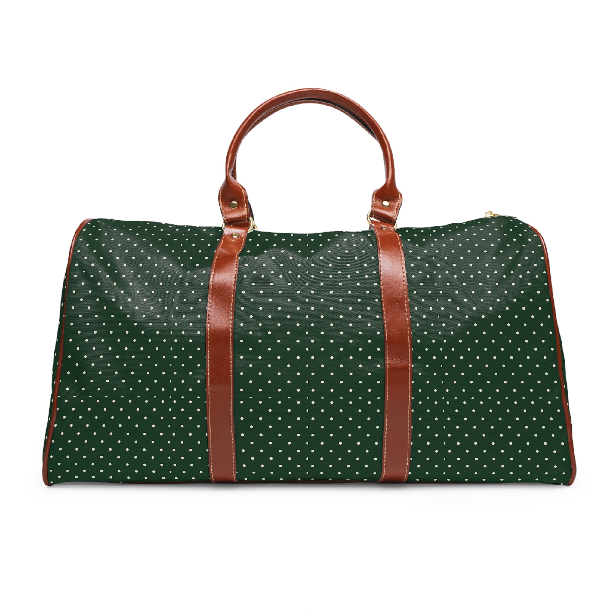 Coaraze - Forest Cream Polka Travel Bag