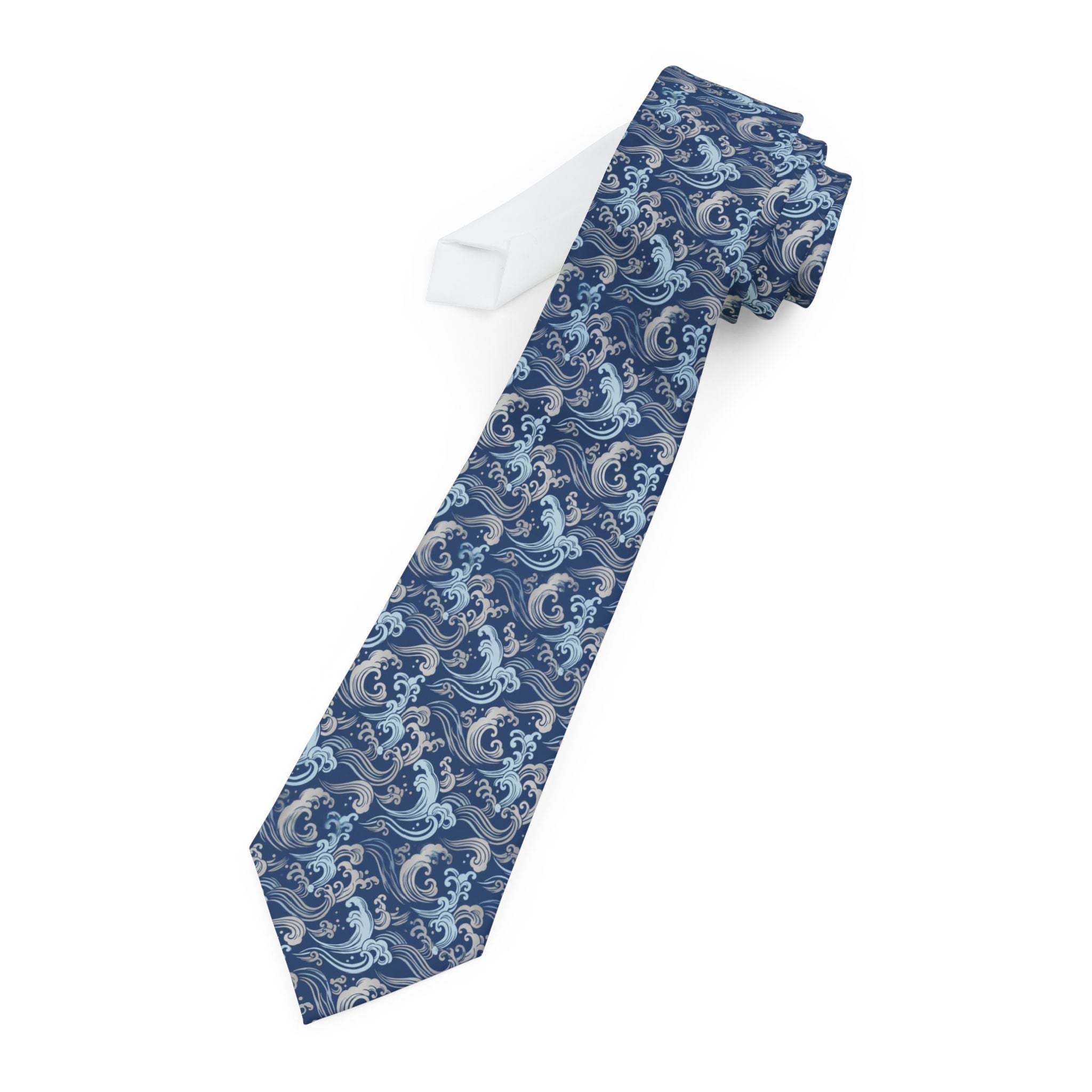 Lunelle Talisman Tie - Moonlit Wave Crest