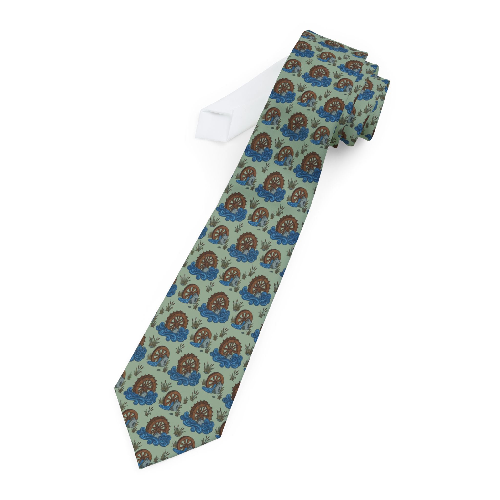 Kentmere Talisman Tie - Watermill Wheel Turn
