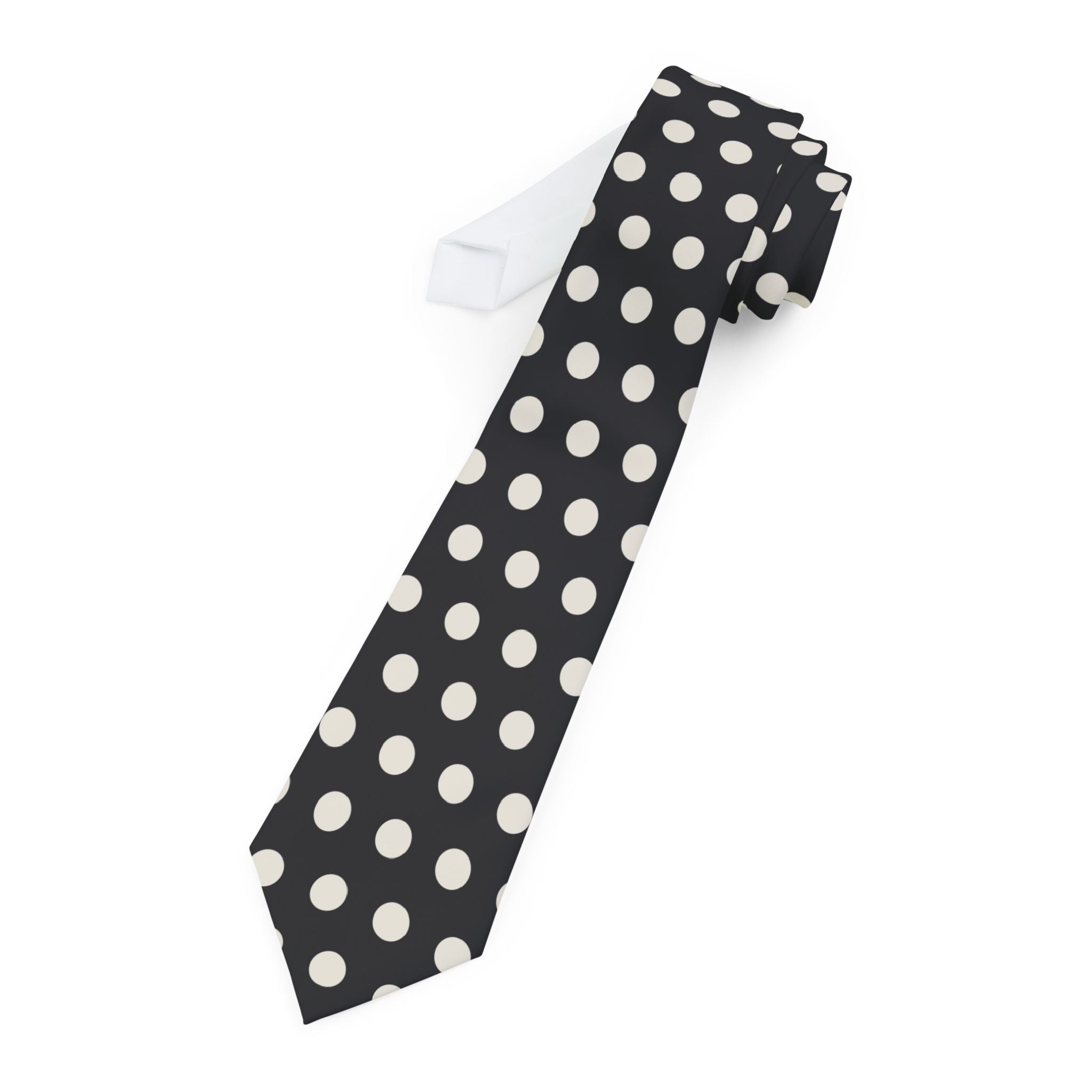Todi Talisman Tie - Black Ivory Bold Dot