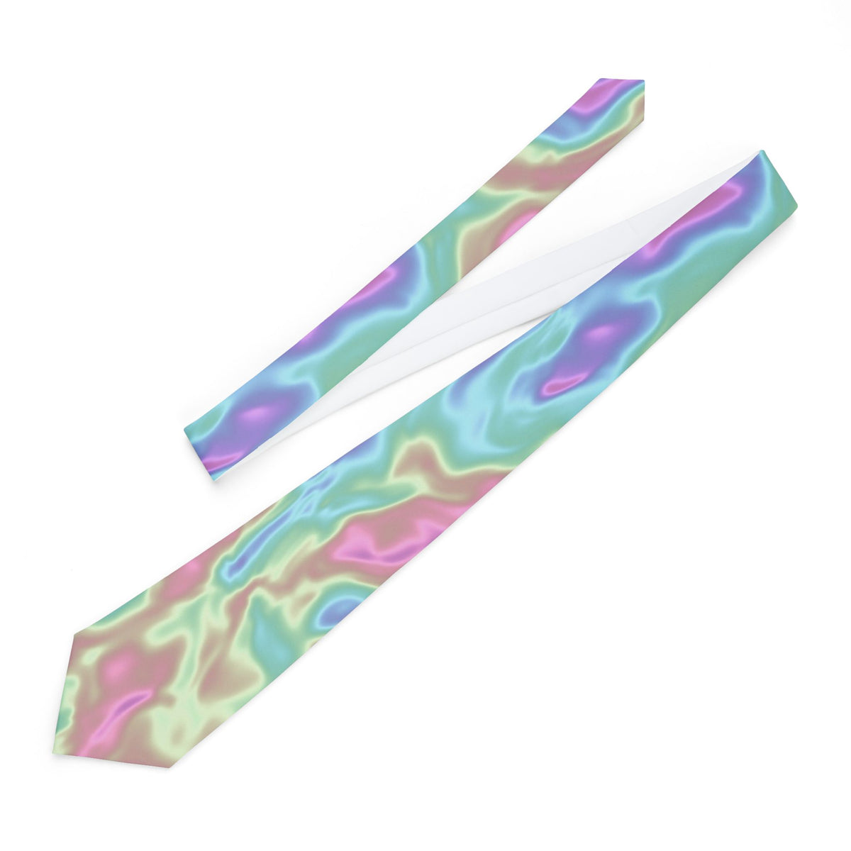 Wachtmeister Satin Edition - Pastel Iridescent Swirl Tie