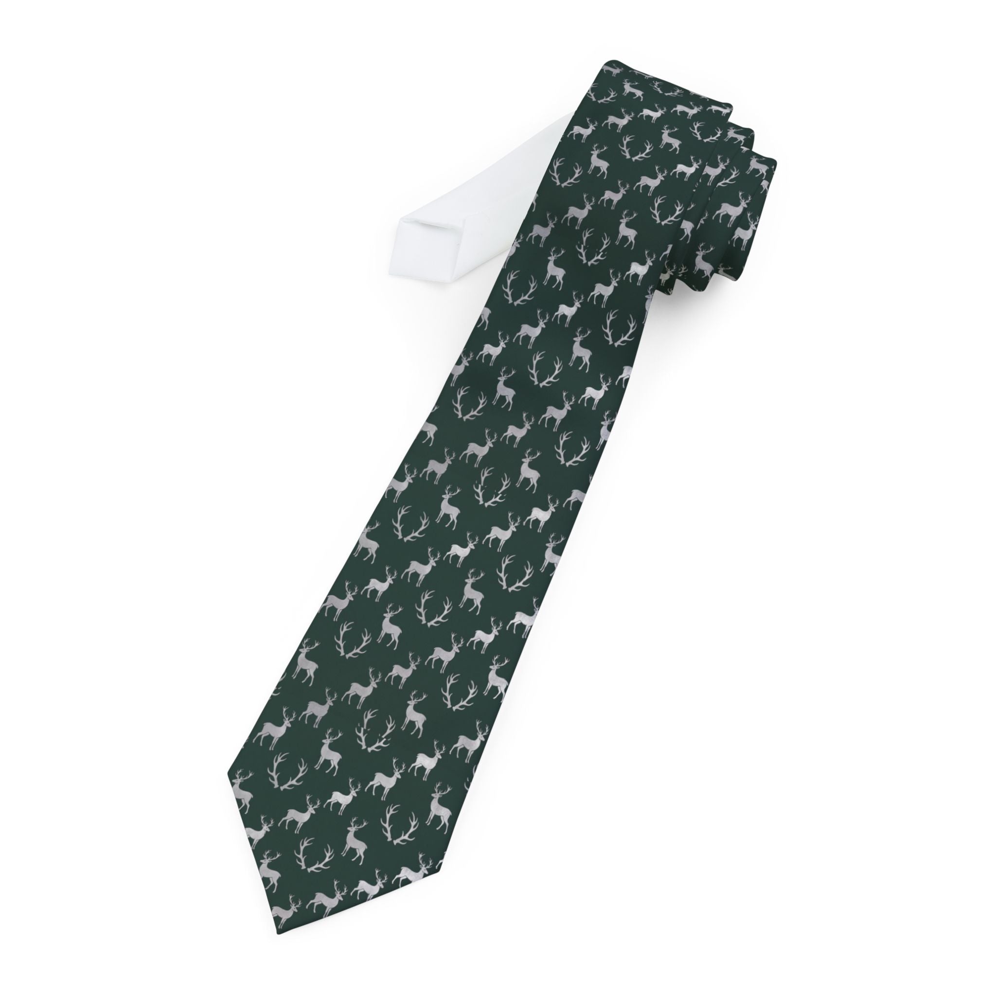 Sesto Talisman Tie - Silver Stag Crest