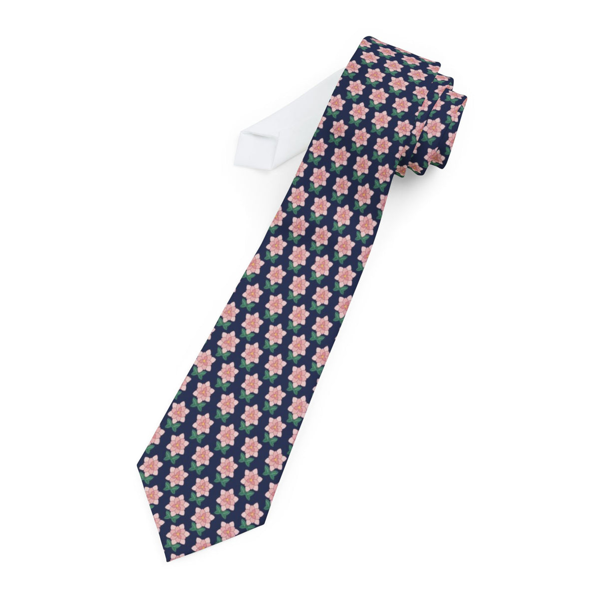 Wolkenstein Satin Edition - Navy & Blush Gardenia Tie
