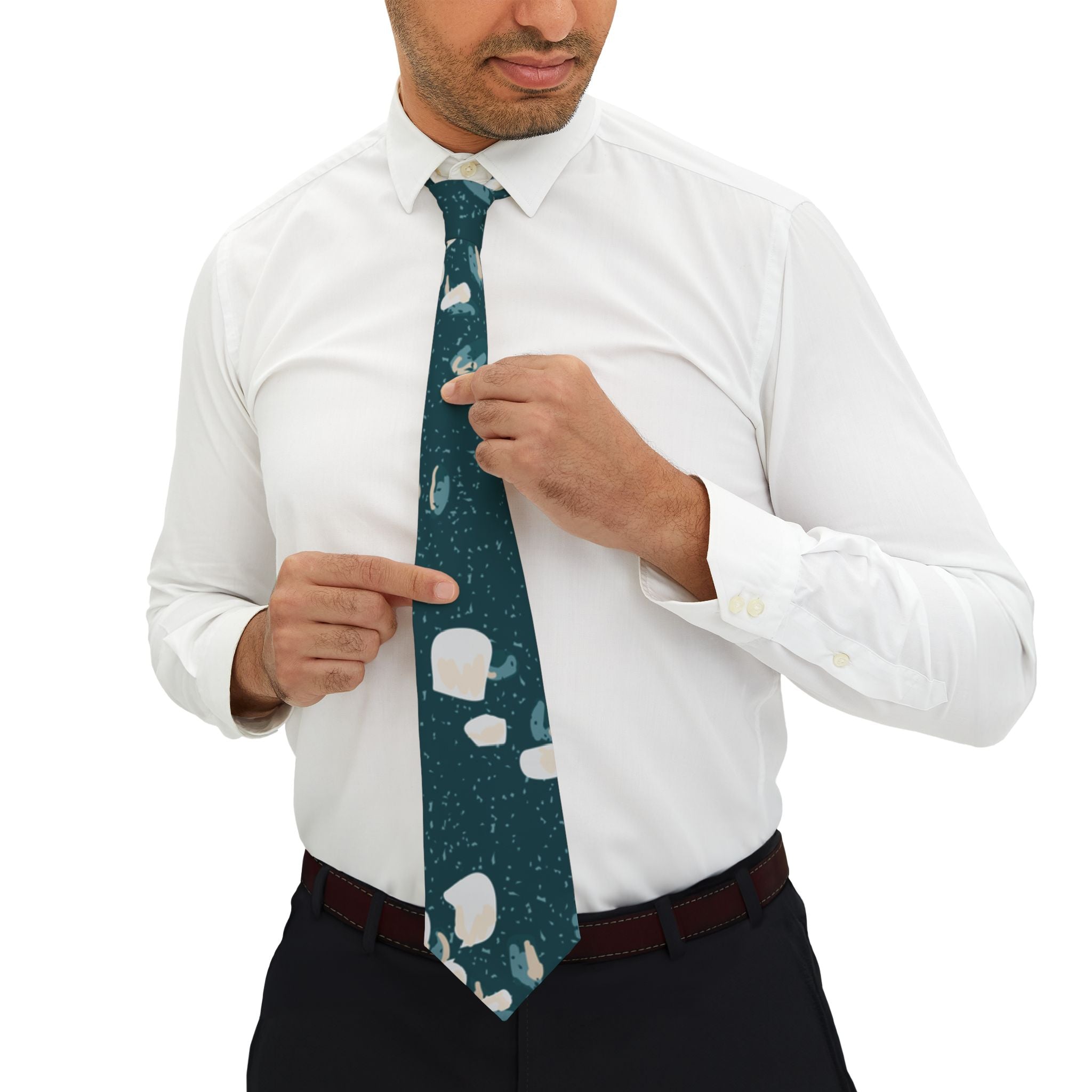 Solís Talisman Tie - Deep Sea Terrazzo