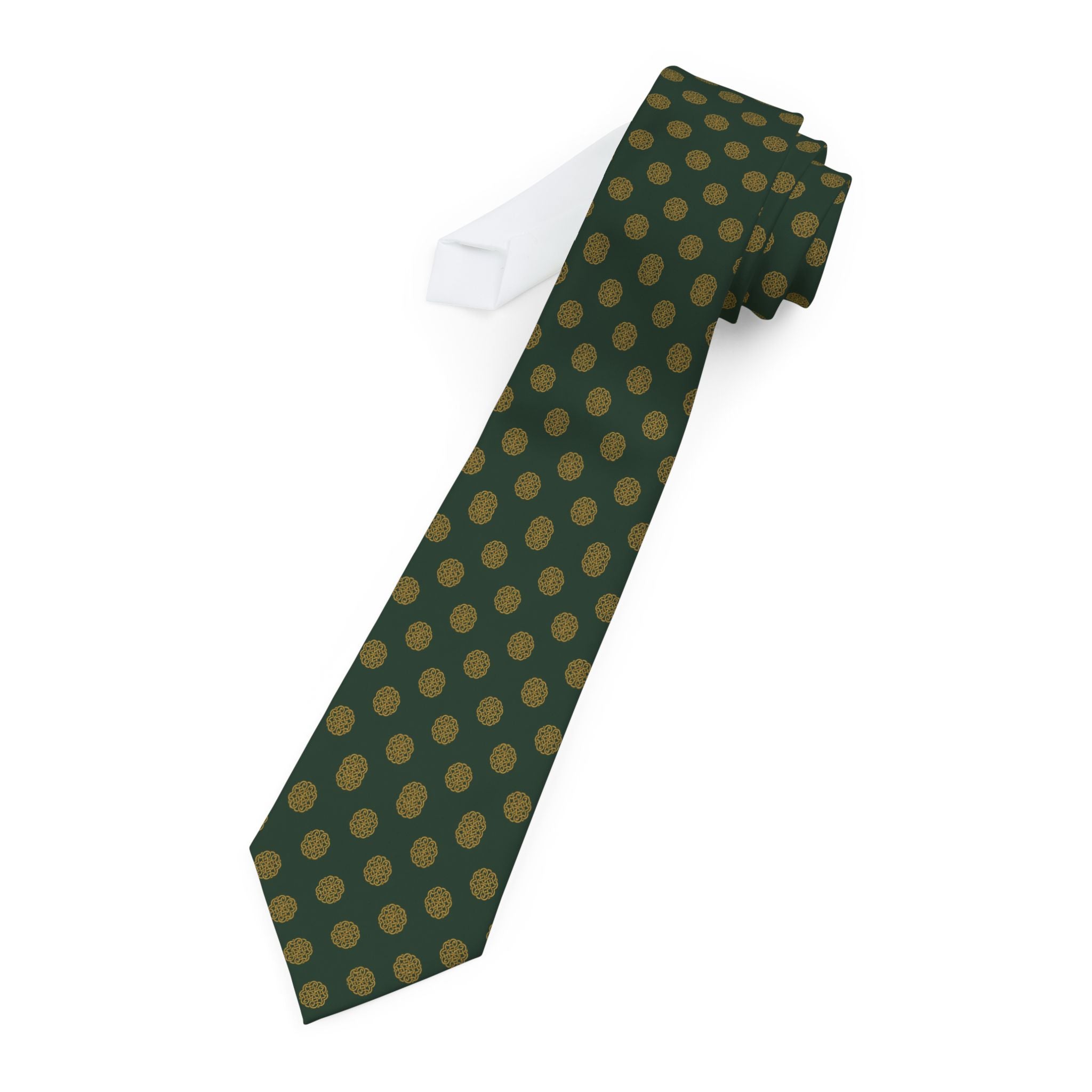 Sarre Talisman Tie - Forest Gold Celtic Knot