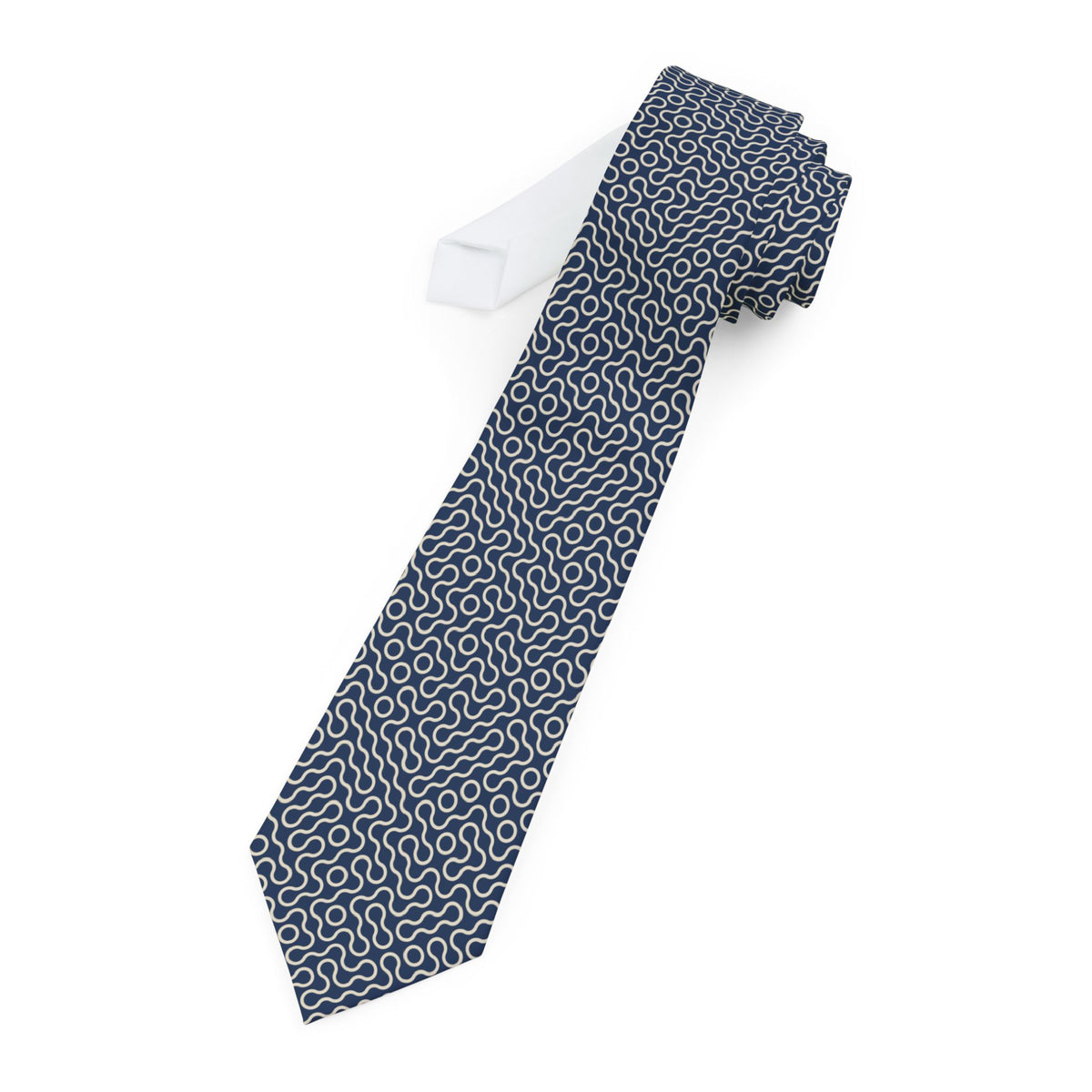 Moleson Talisman Tie - Truchet Arc Maze