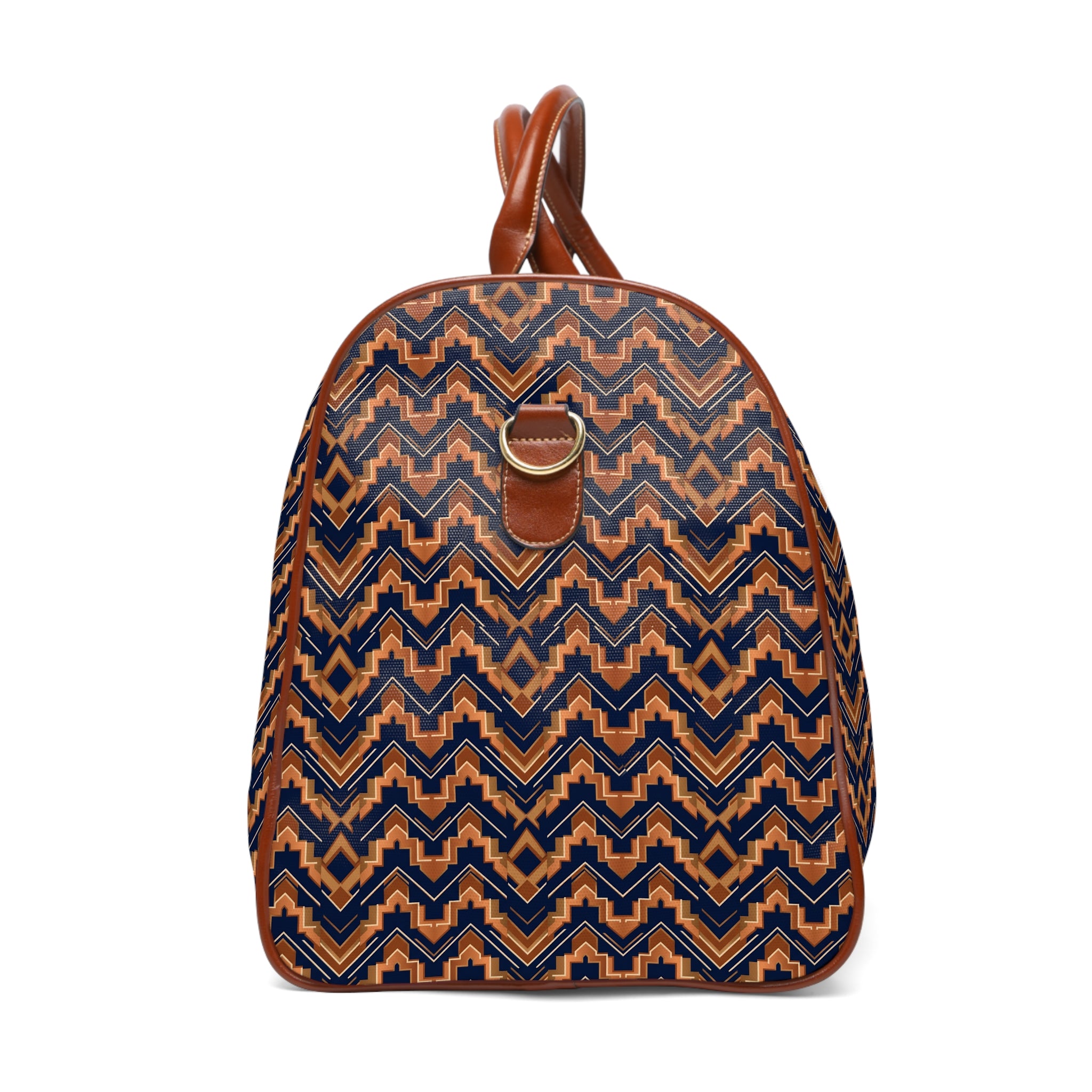 Brioude - Copper Deco Chevron Travel Bag