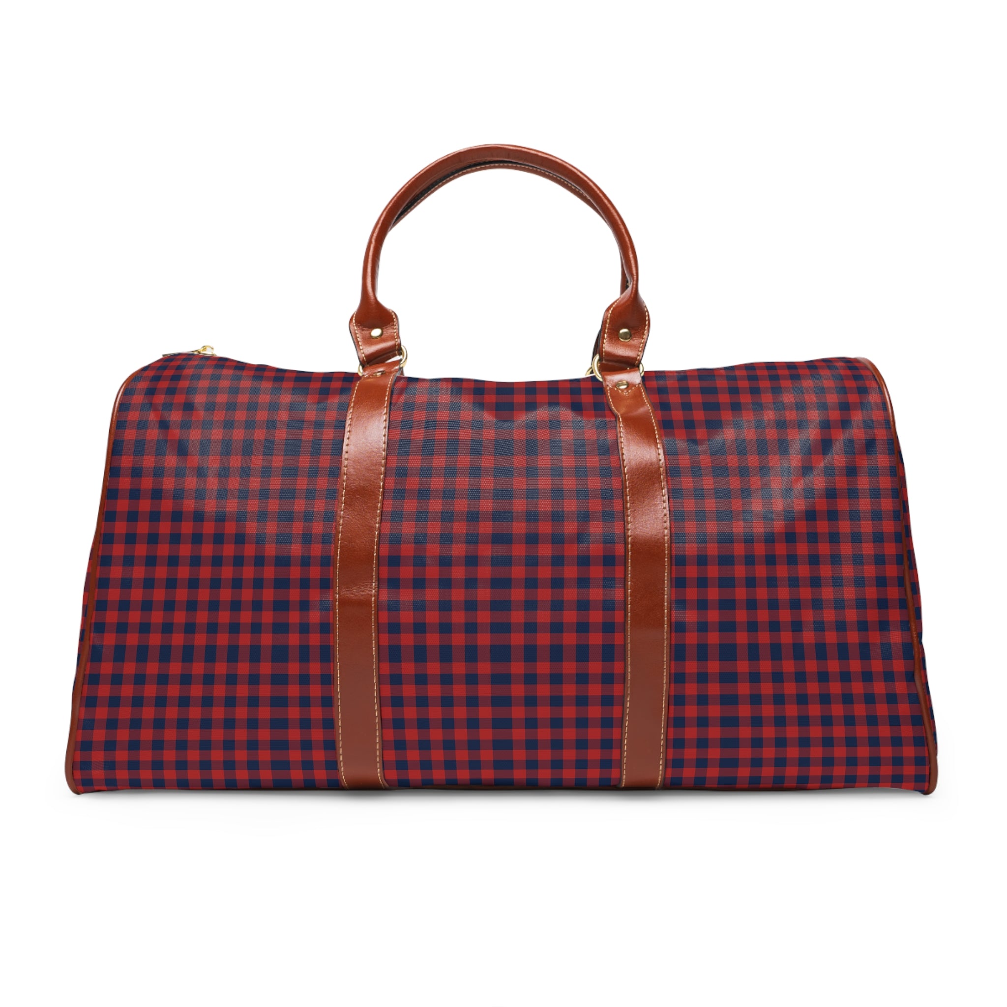 Allos - Red Navy Gingham Travel Bag
