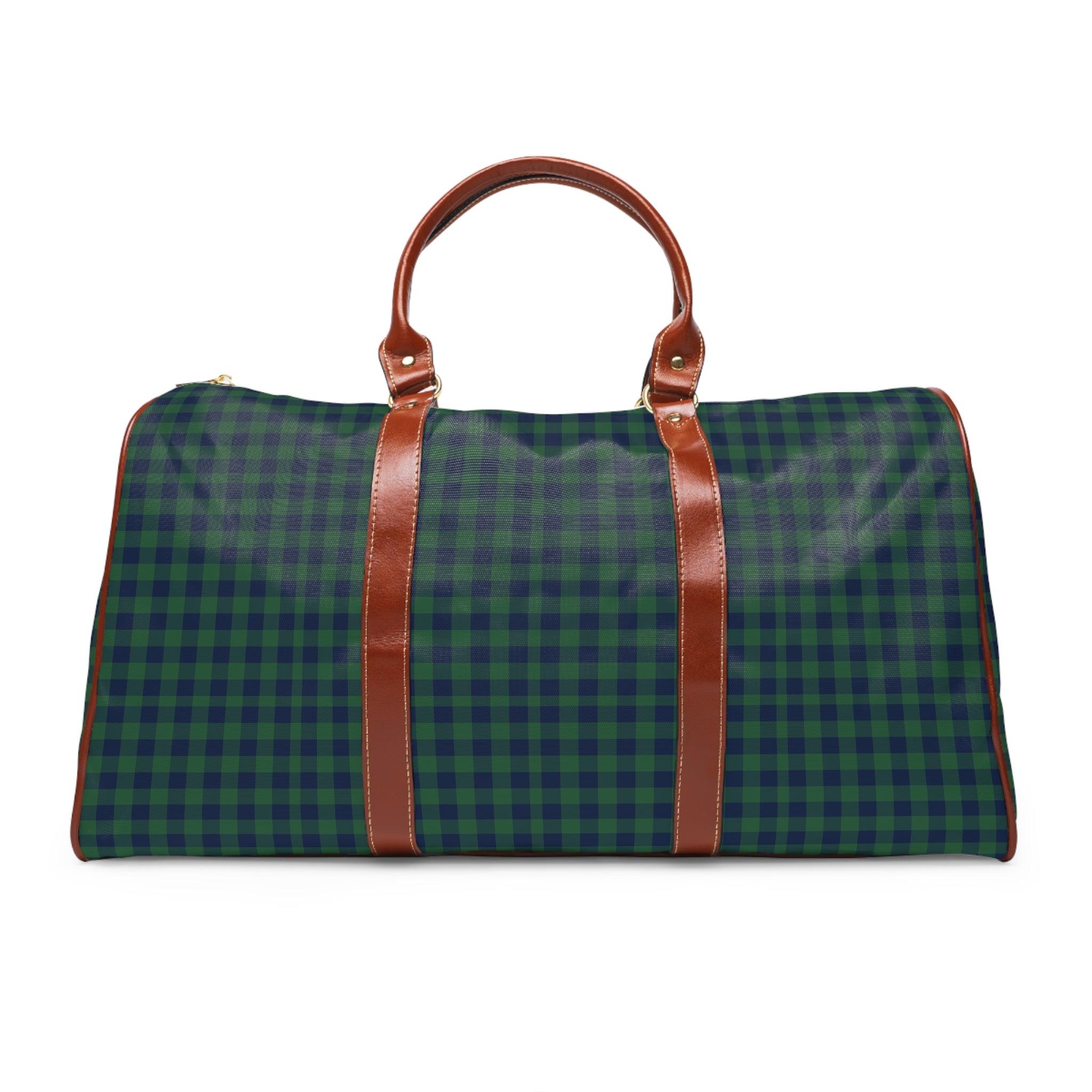 Colmars - Green Navy Gingham Travel Bag