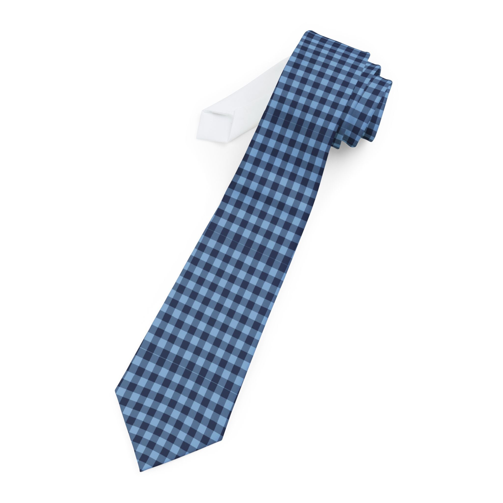 Arona Talisman Tie - Blue Navy Gingham