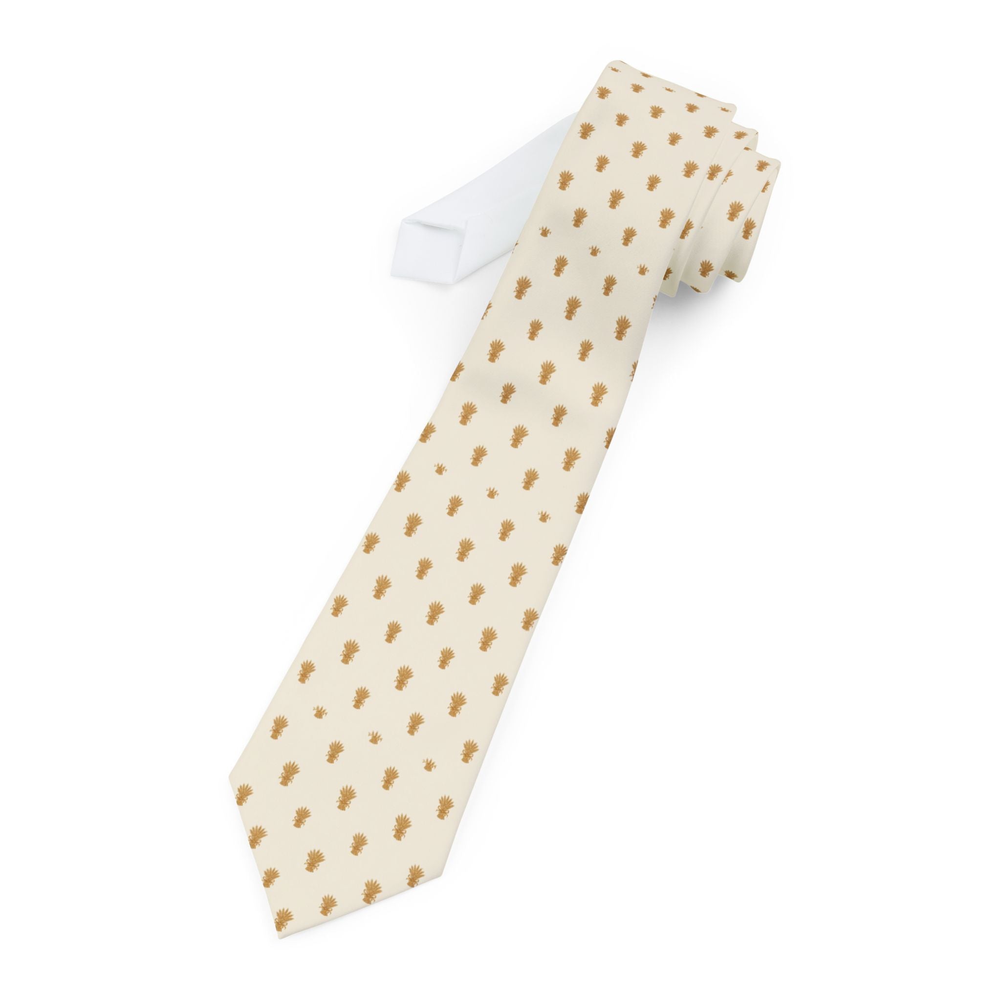 Aymavilles Talisman Tie - Harvest Gold Cream Wheat Sheaf