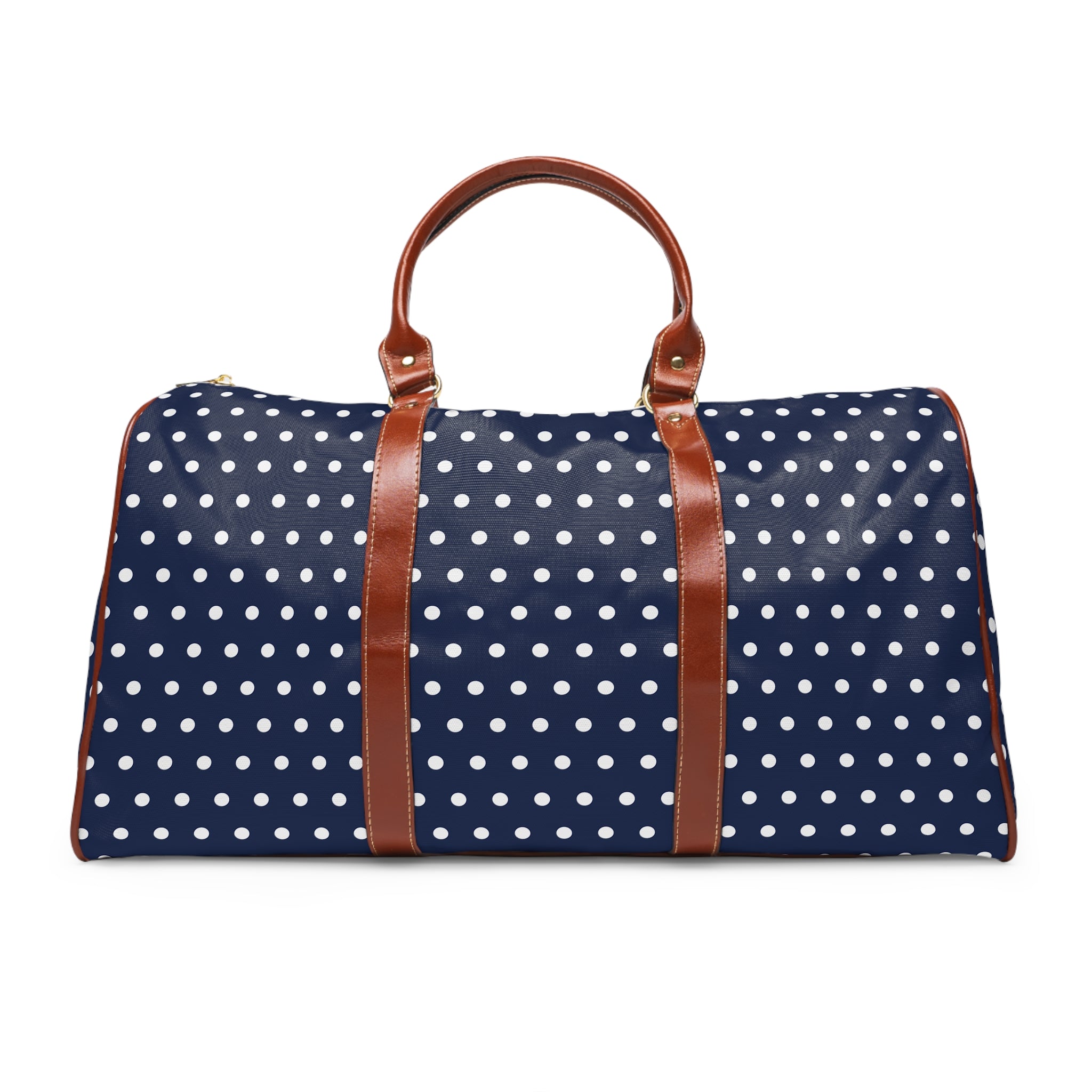 Rosello - Navy White Polka Dot Travel Bag
