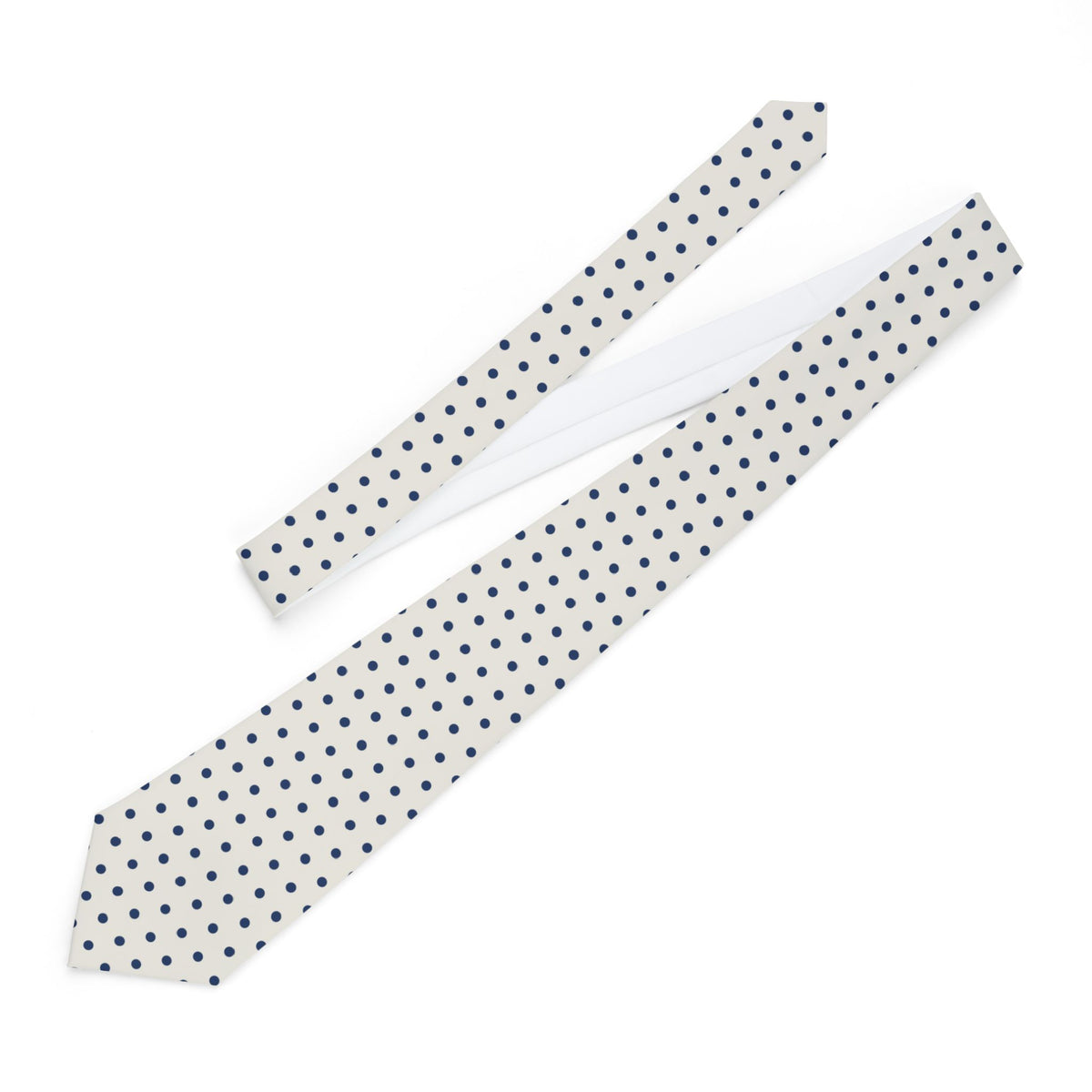 Czartoryski Satin Edition - Navy & White Polka Dot Tie