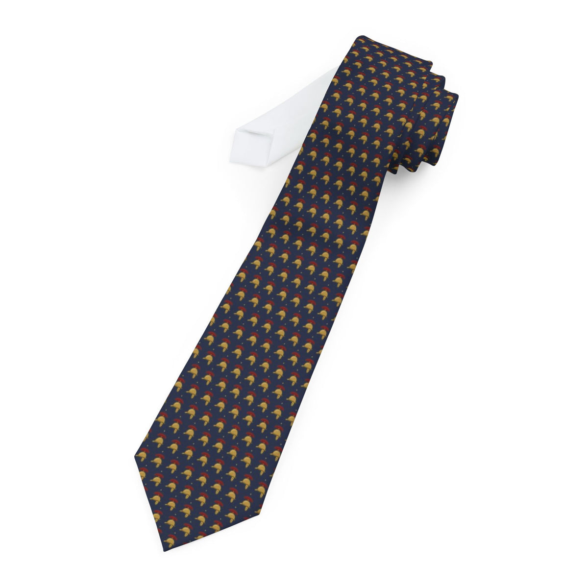 Capranica Satin Edition - Navy & Gold Centurion Helmet Tie