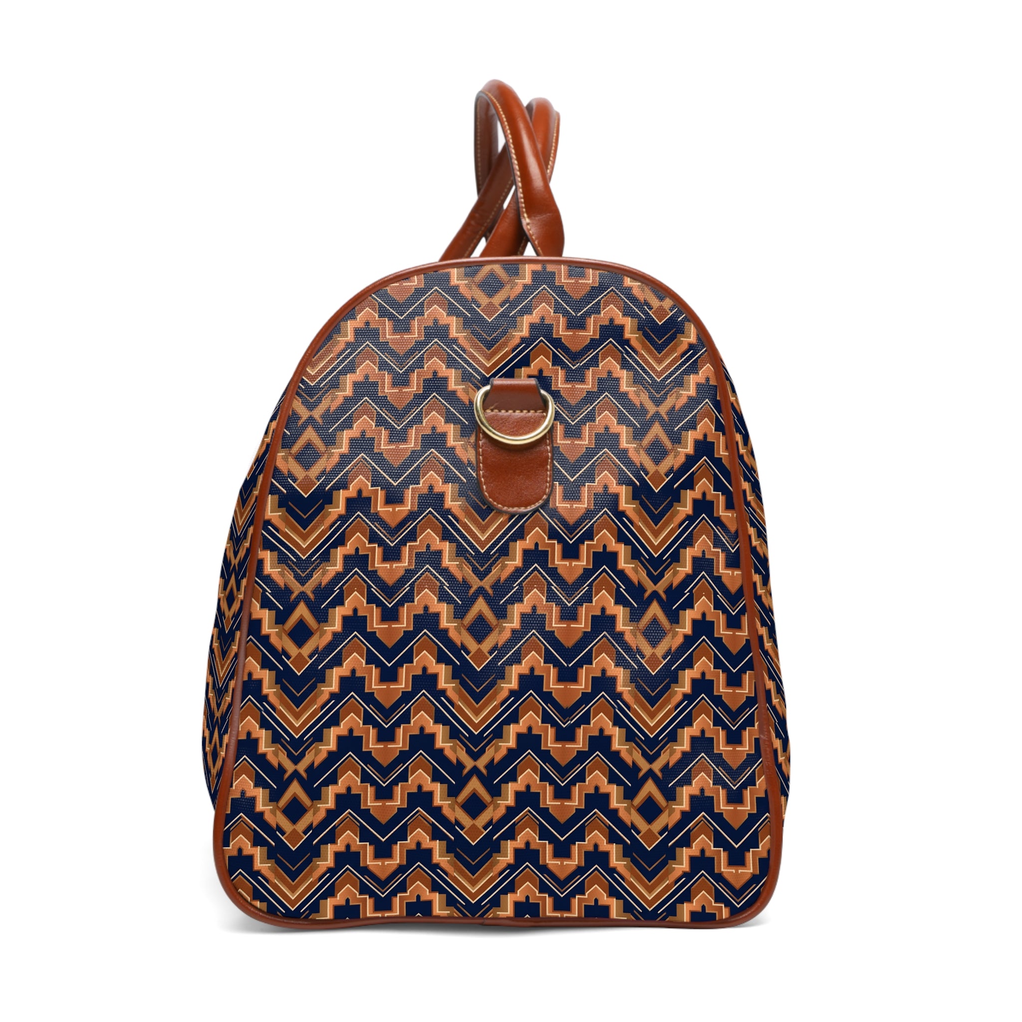 Brioude - Copper Deco Chevron Travel Bag