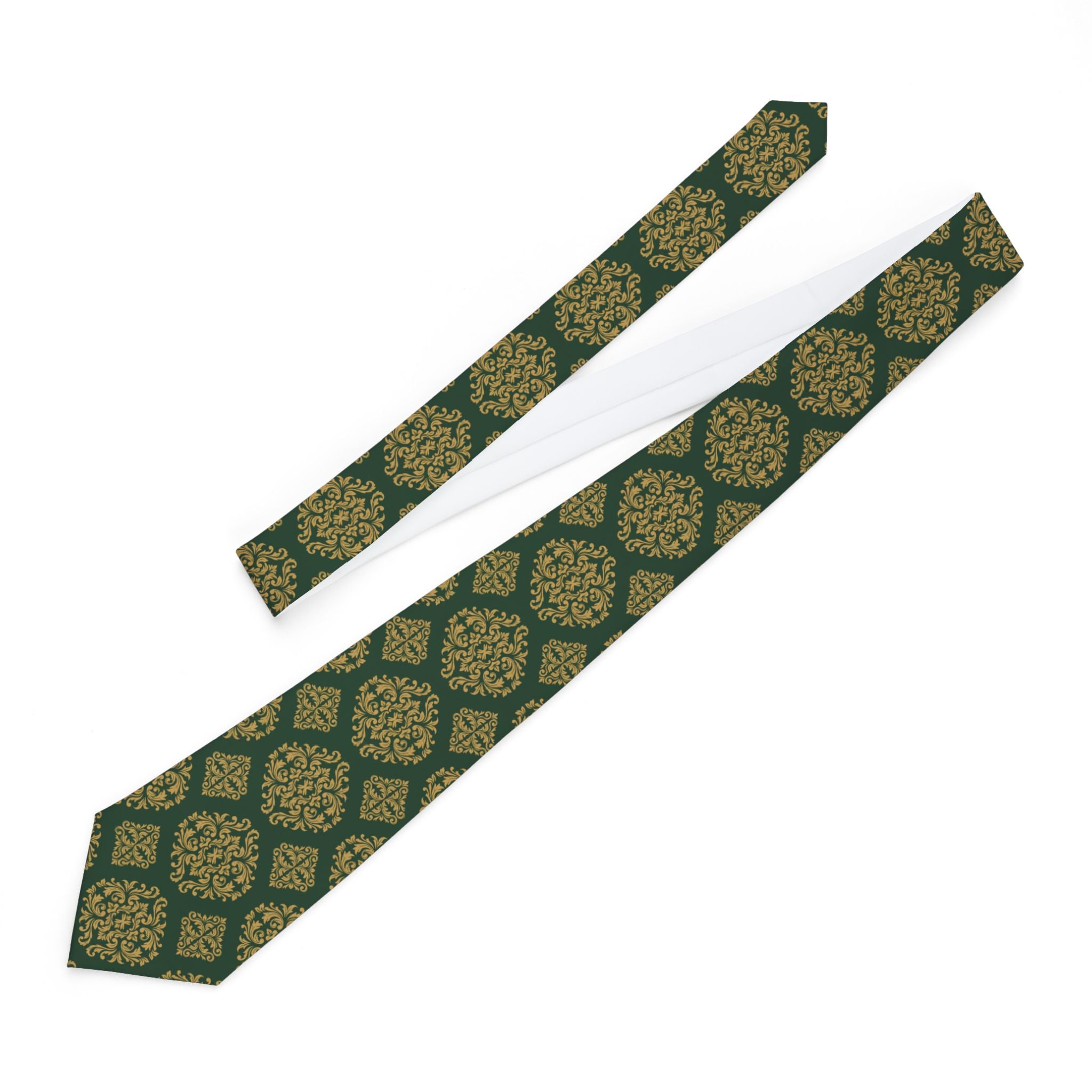 Lodeve Talisman Tie - Forest Gold Damask