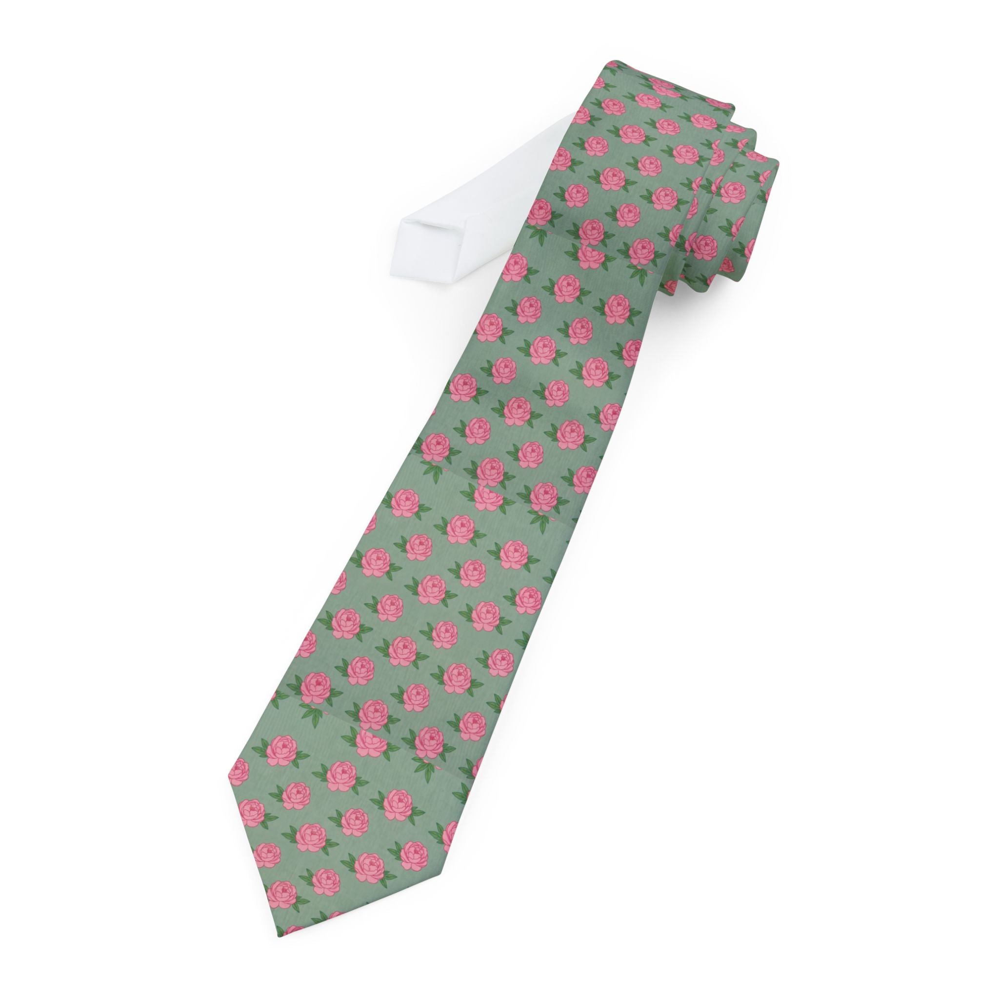 Bogno Talisman Tie - Pink Peony Sage