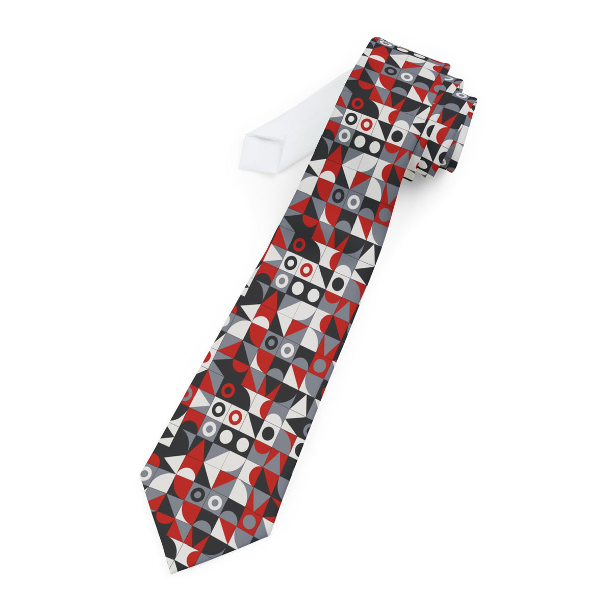 Dyre Satin Edition - Black & Red Bauhaus Tie