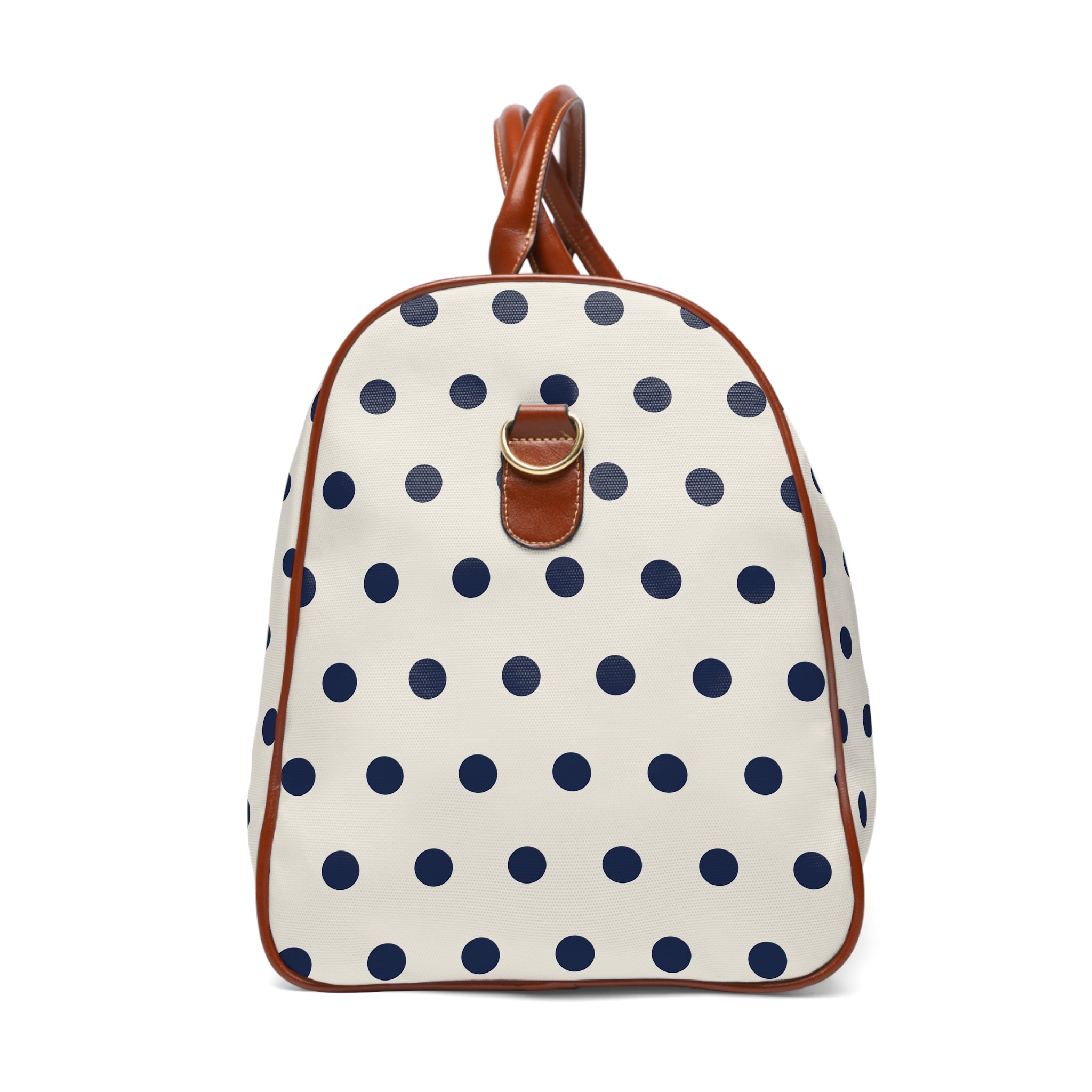 Lucca - Ivory Navy Bold Dot Travel Bag