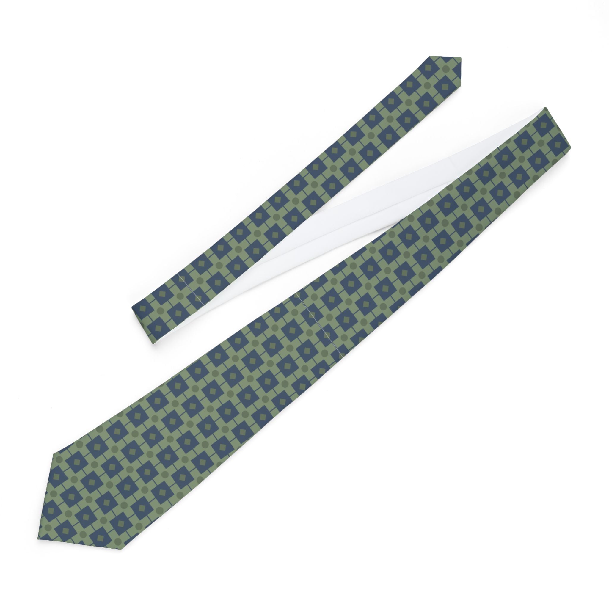Aquileia Talisman Tie - Slate Sage Byzantine Cross