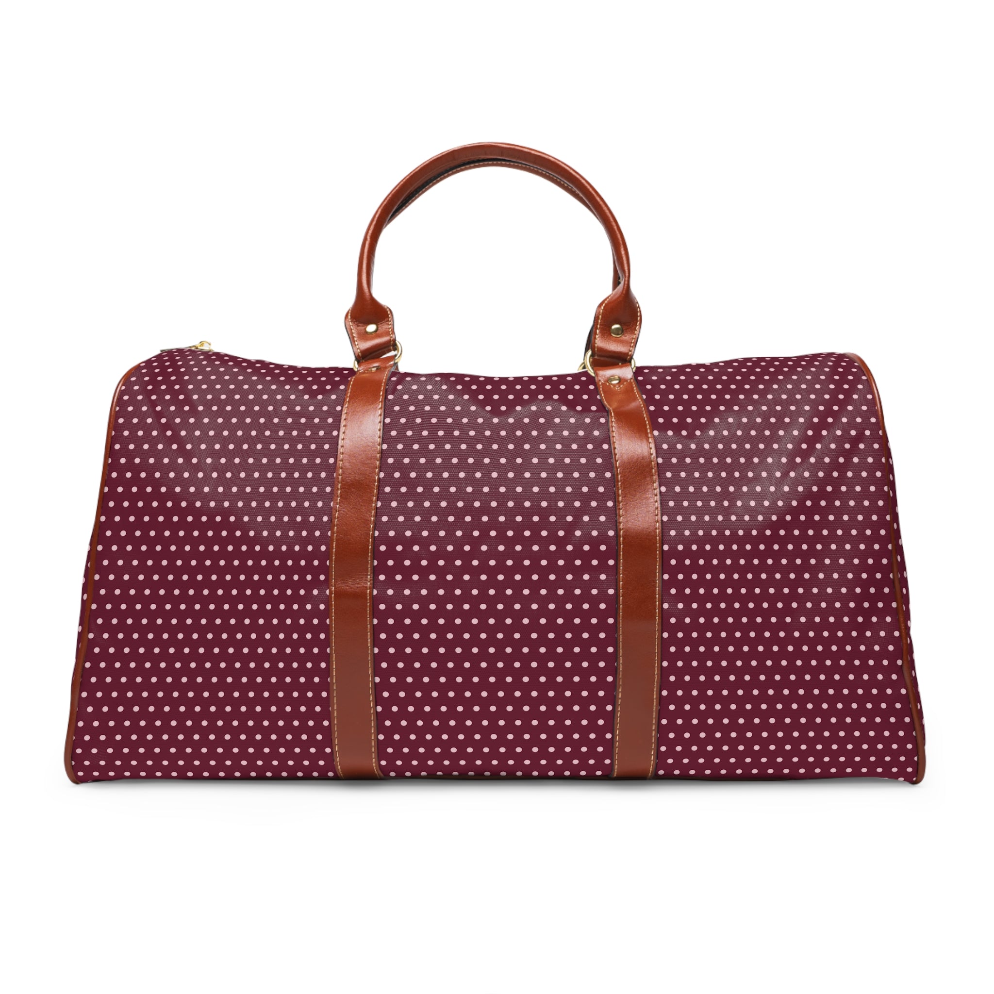 Lindoro - Wine Blush Pin Dot Travel Bag