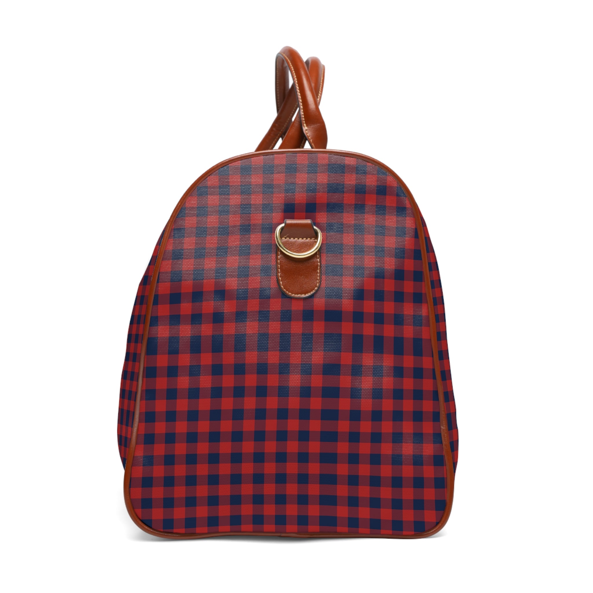 Allos - Red Navy Gingham Travel Bag