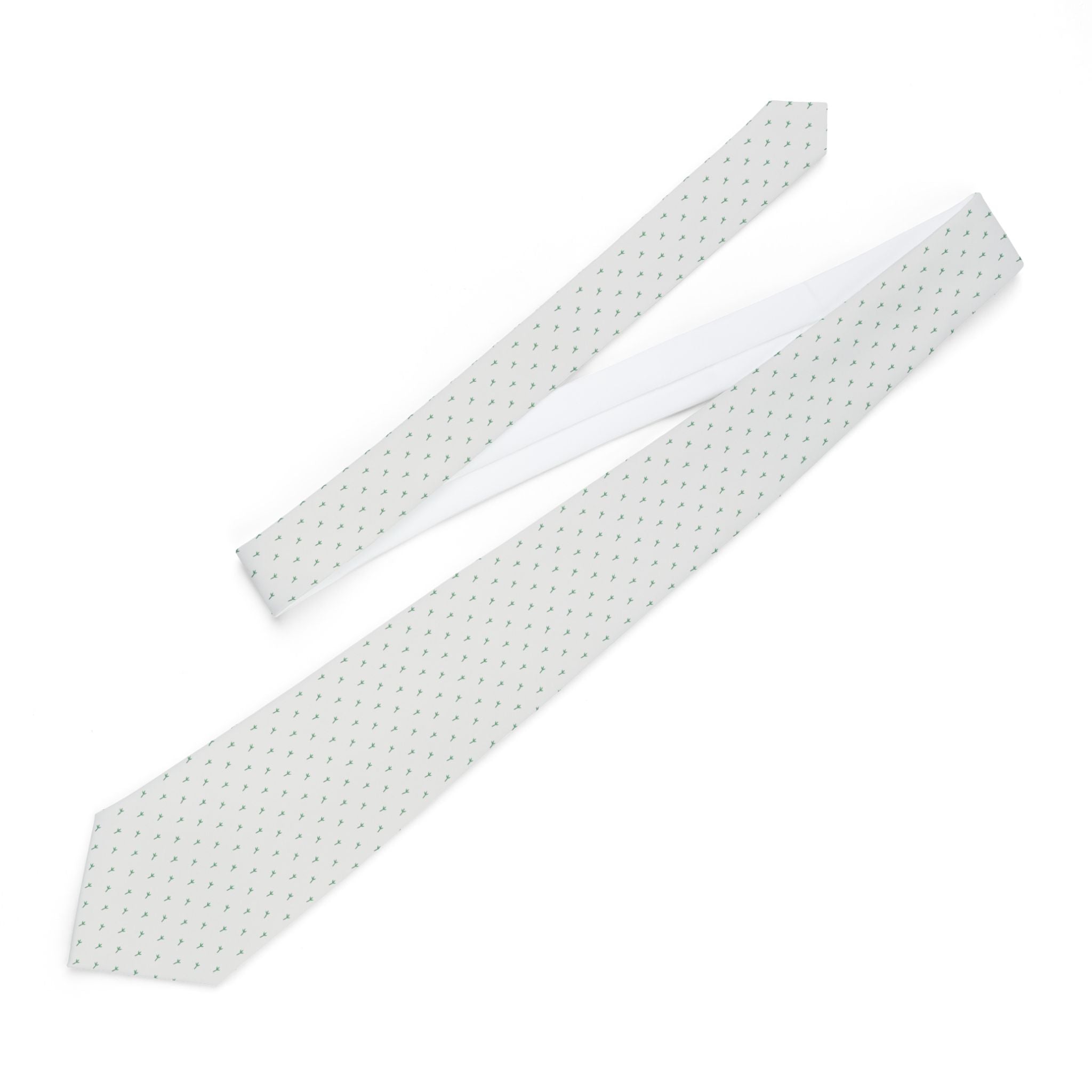 Oyace Talisman Tie - Jade White Bamboo Grove