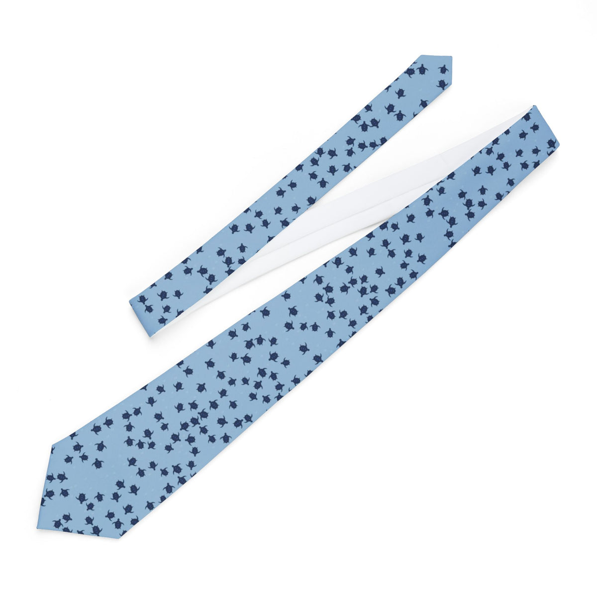 Evertsen Satin Edition - Sky Blue & Navy Sea Turtle Tie