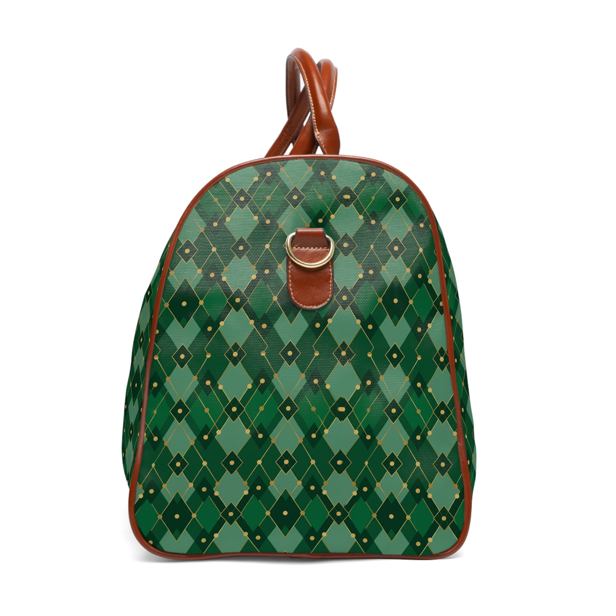 Uzerche - Emerald Harlequin Gold Travel Bag