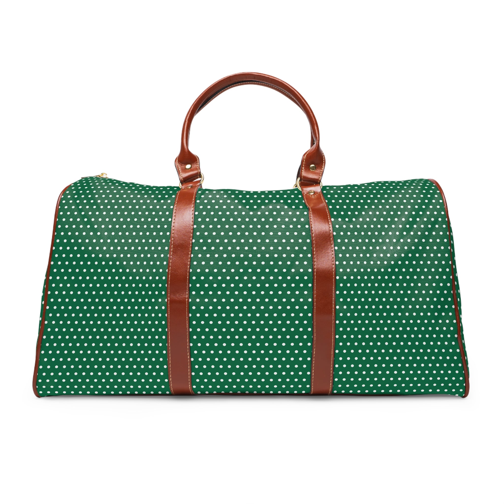 Pavone - Emerald White Pin Dot Travel Bag