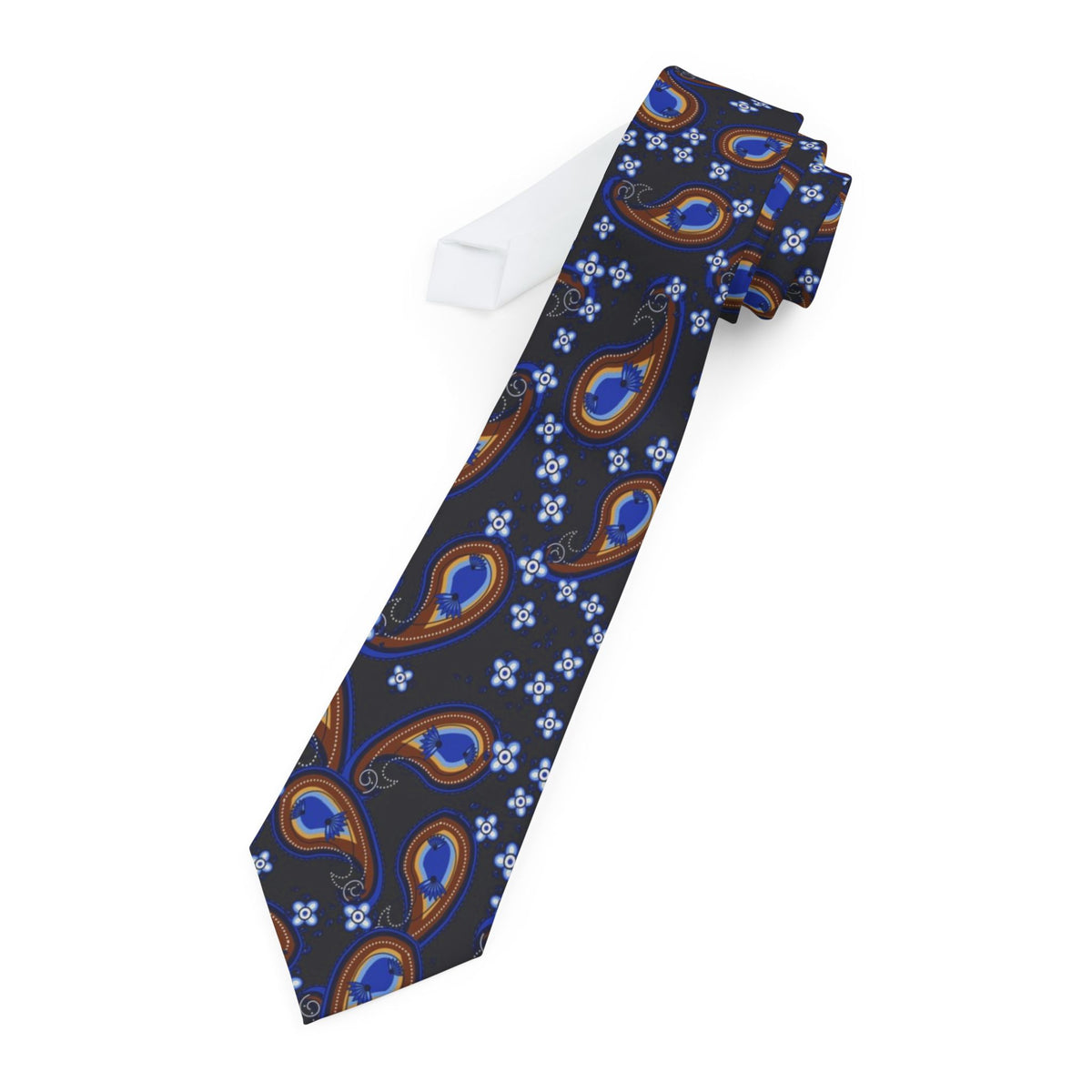 Brivio Satin Edition - Onyx & Cobalt Paisley Tie
