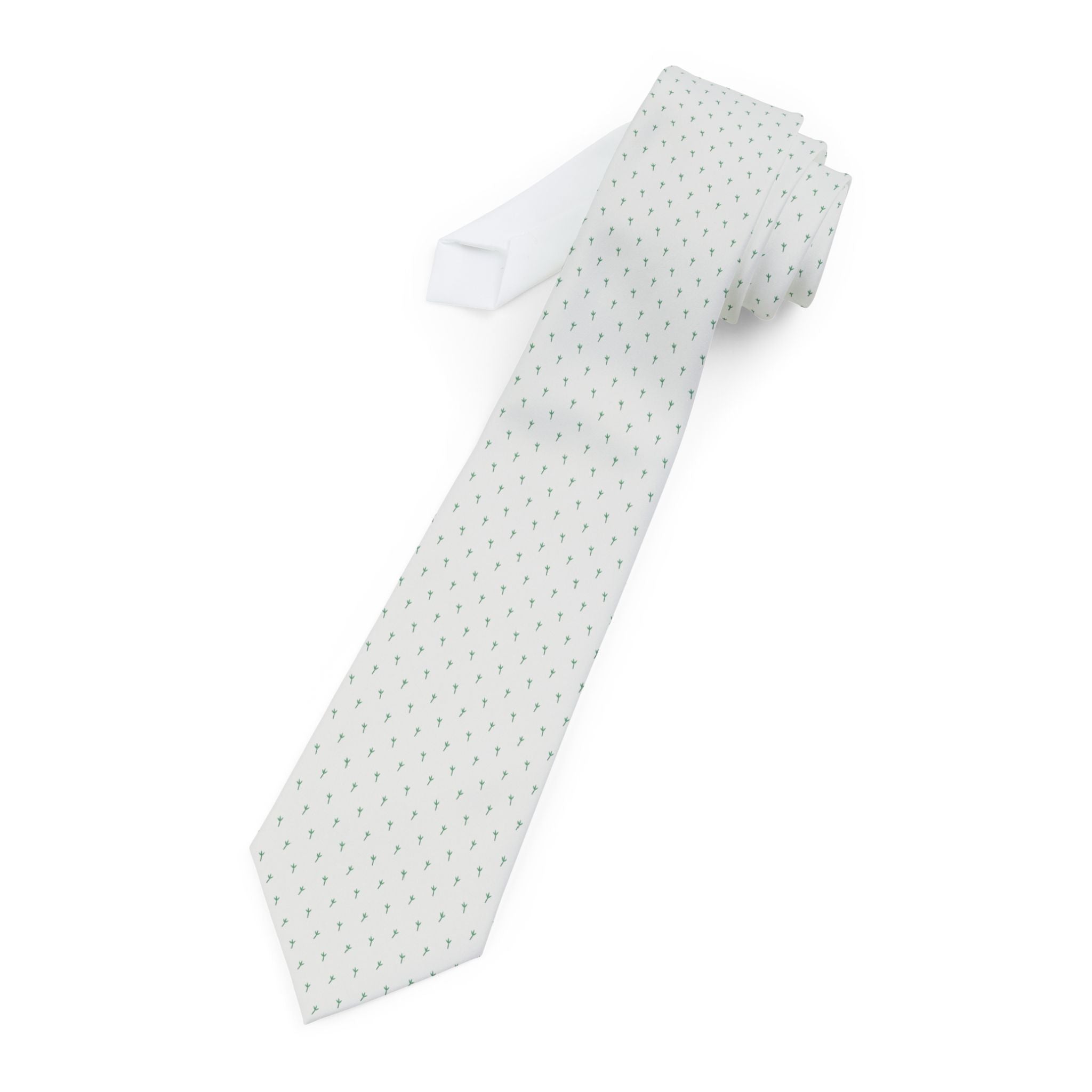 Oyace Talisman Tie - Jade White Bamboo Grove