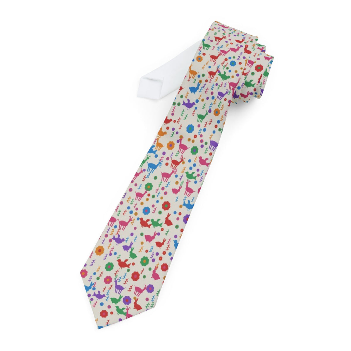 Skram Satin Edition - Multicolor Otomi Embroidery Tie