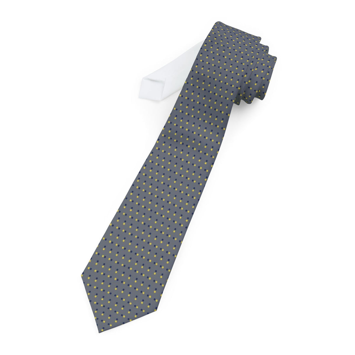 Wrede Satin Edition - Grey Paired Dot Tie