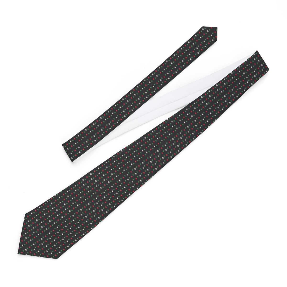 Lodron Satin Edition - Black & Red Cyclamen Tie – view 2