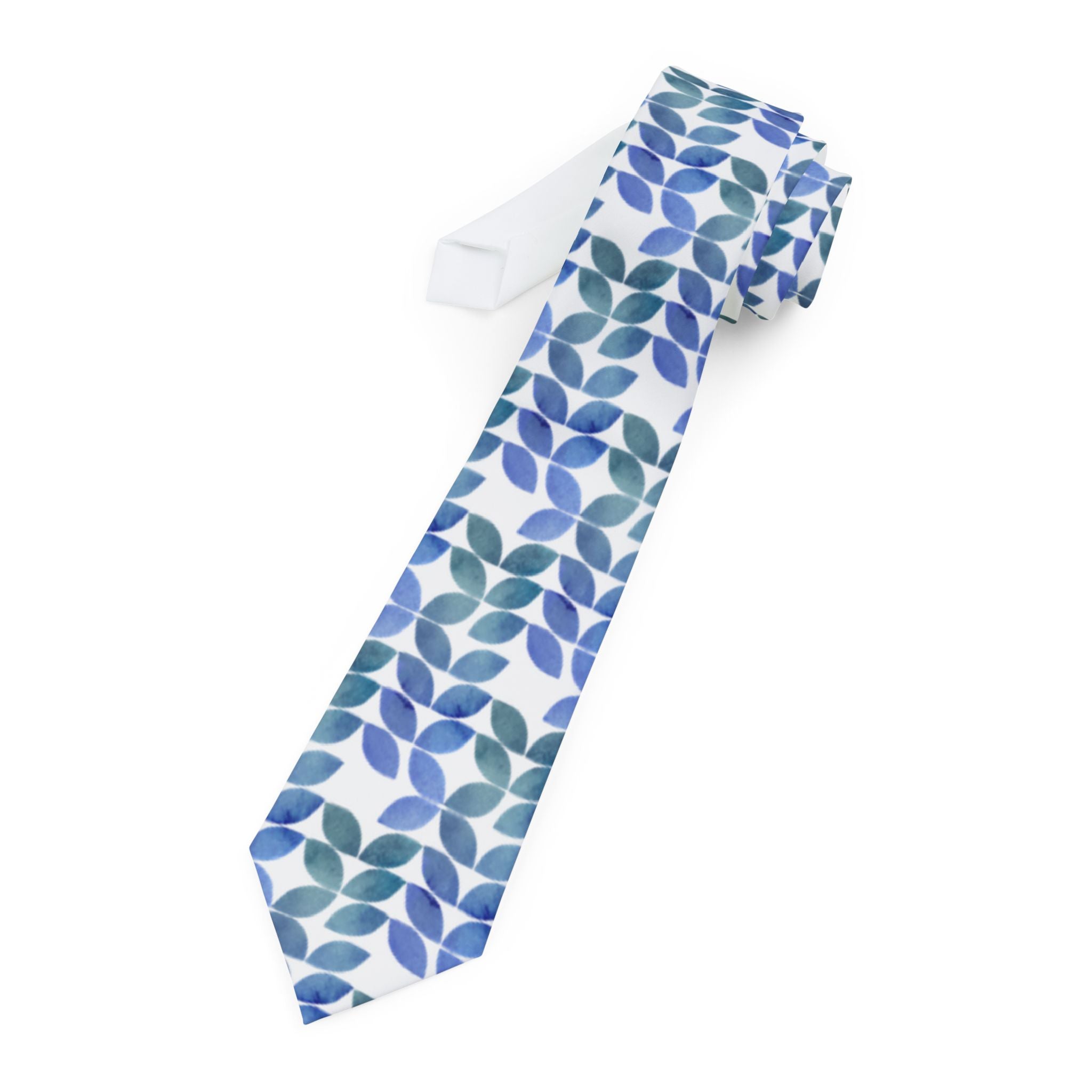 Nájera Talisman Tie - Blue Petal Mosaic