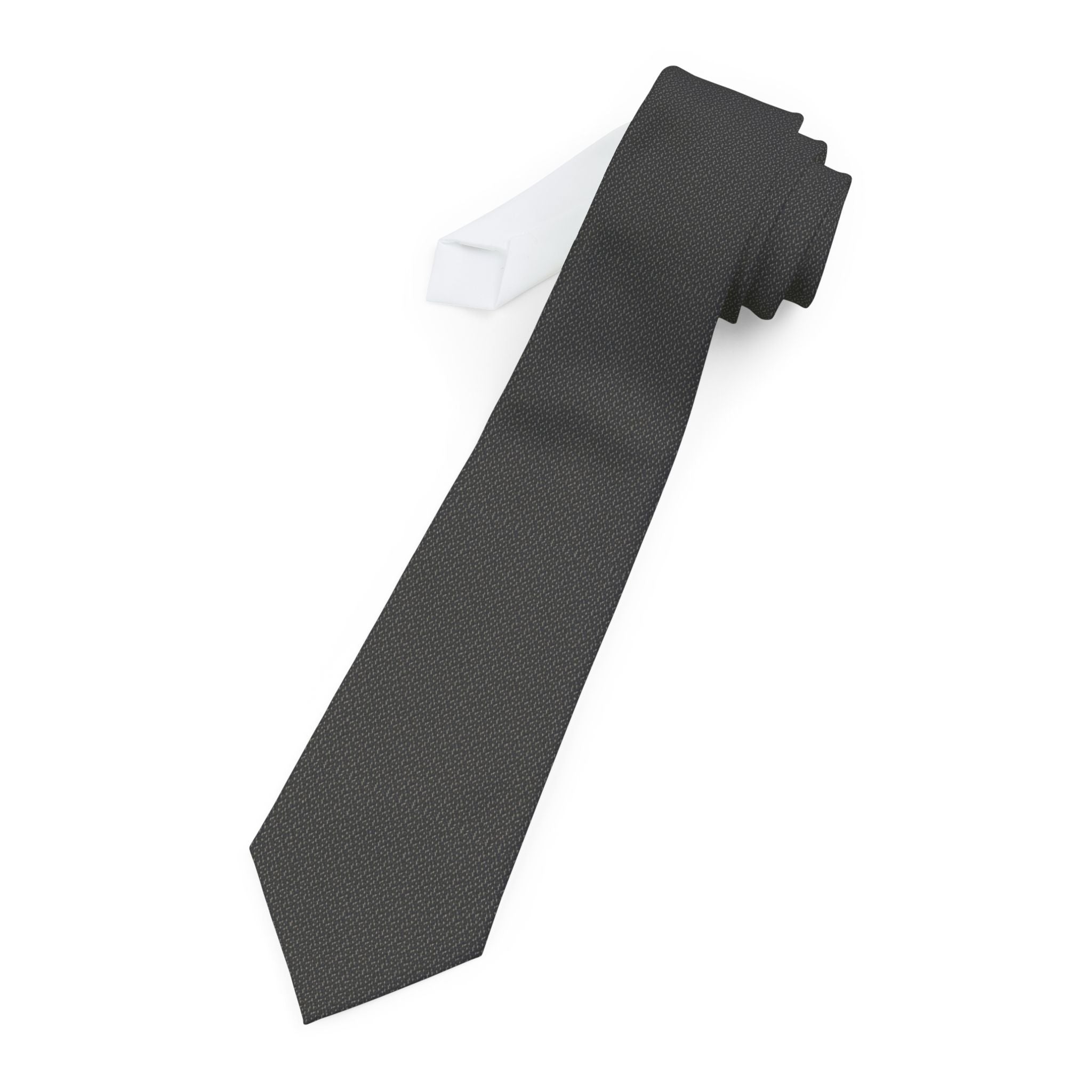Zinal Talisman Tie - Oat Charcoal Barleycorn