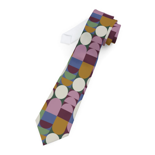 Bellême Talisman Tie - Retro Orbit Blocks