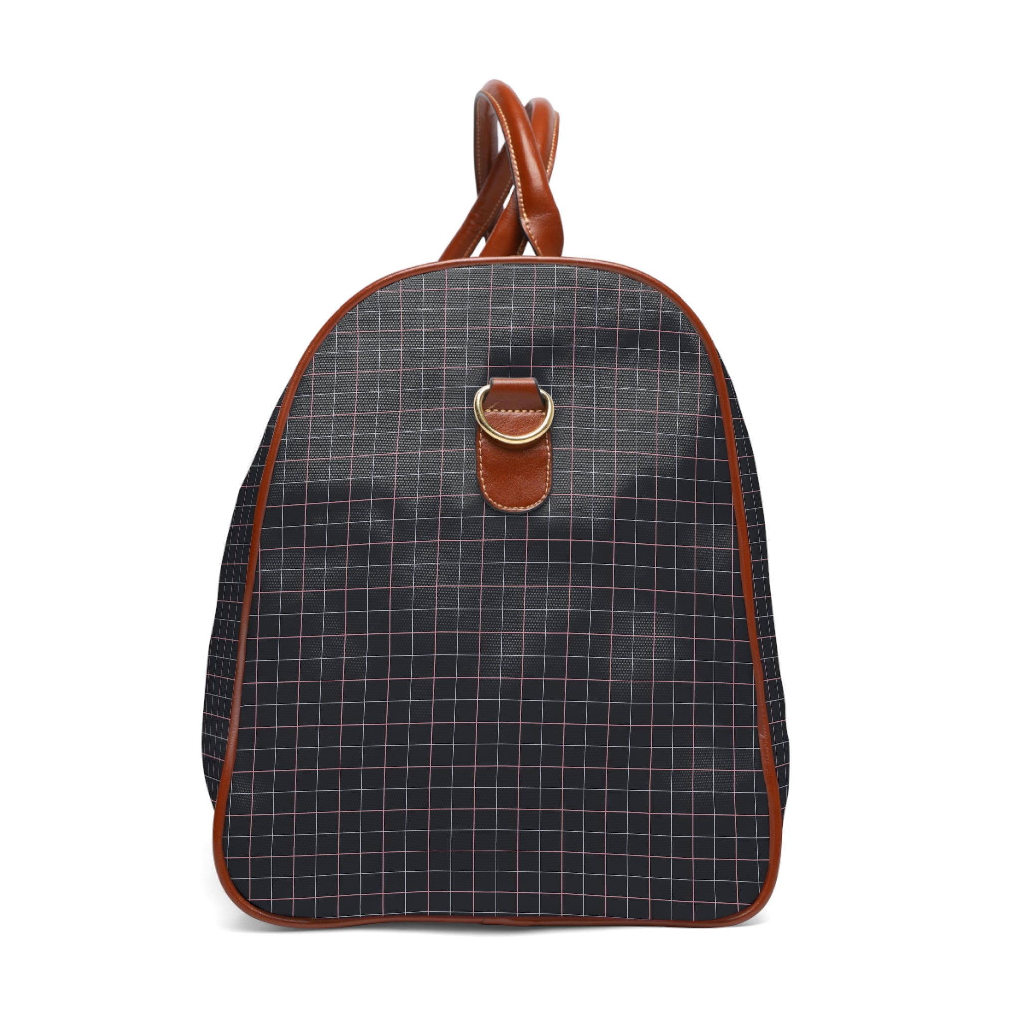 Marie - Charcoal Rose Tattersall Travel Bag