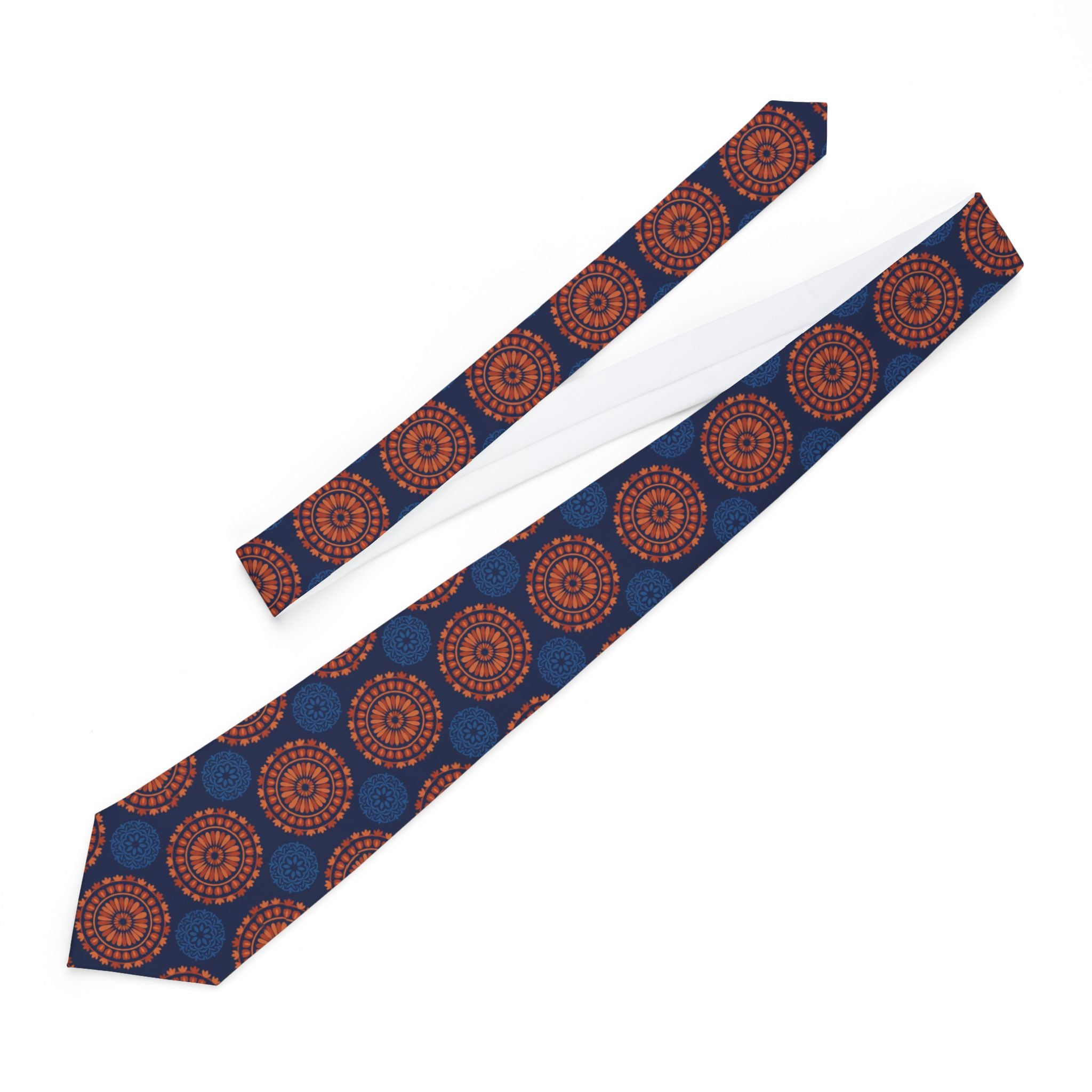 Perigord Talisman Tie - Burnt Orange Medallion