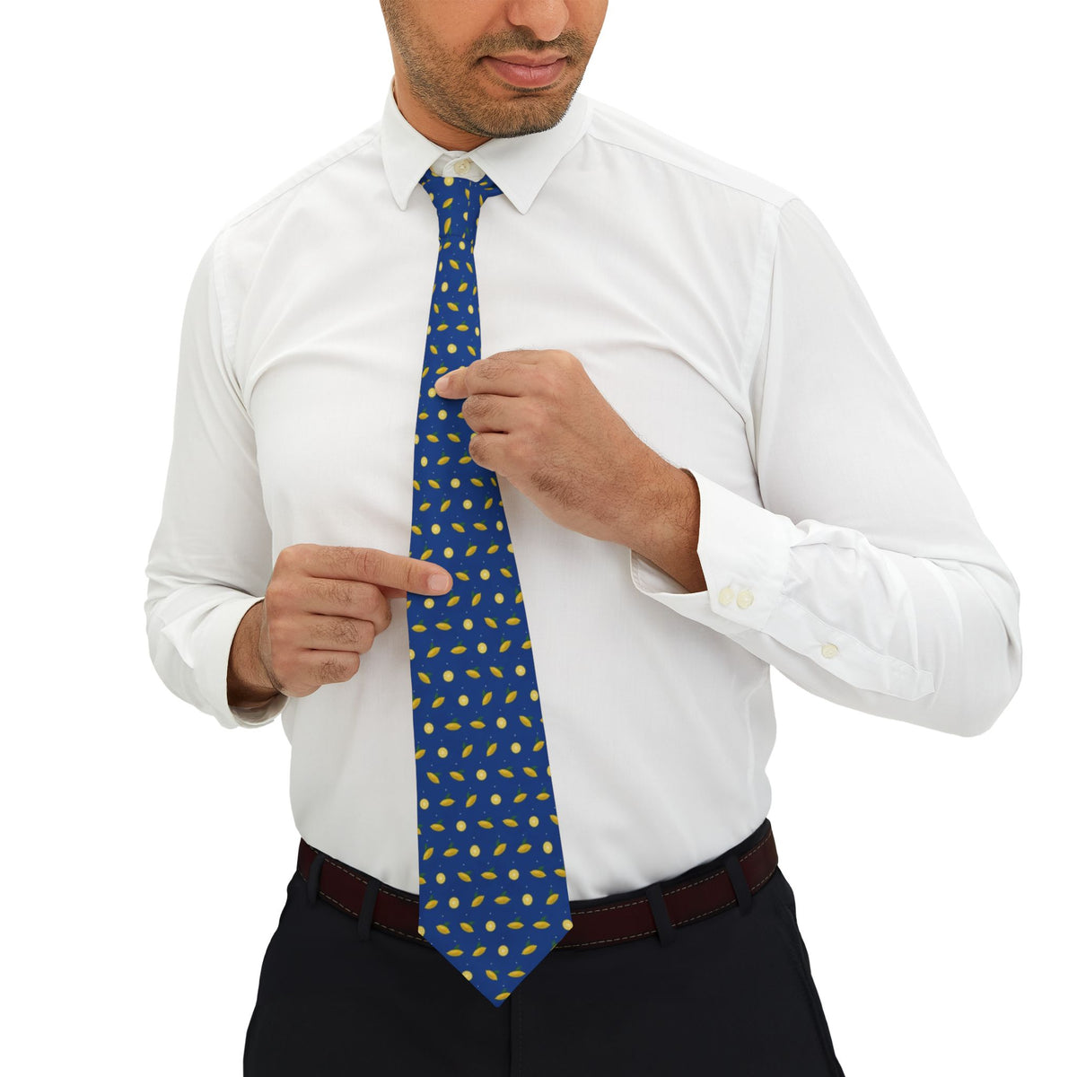 Lente Satin Edition - Cobalt & Yellow Lemon Tie