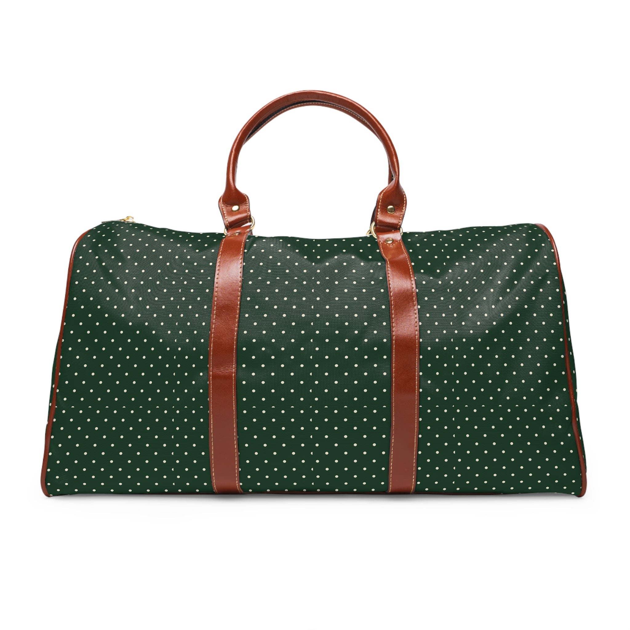 Coaraze - Forest Cream Polka Travel Bag