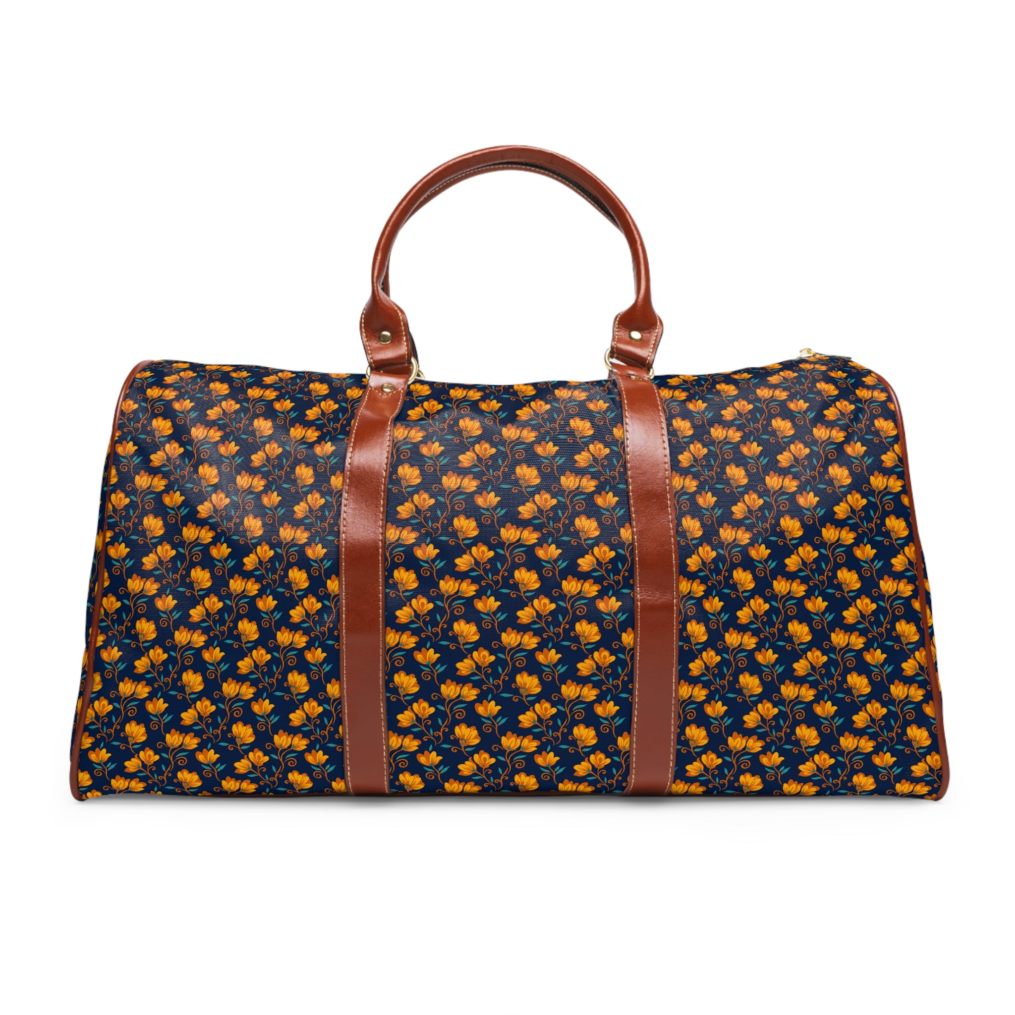 Solano - Amber Navy Folk Floral Travel Bag
