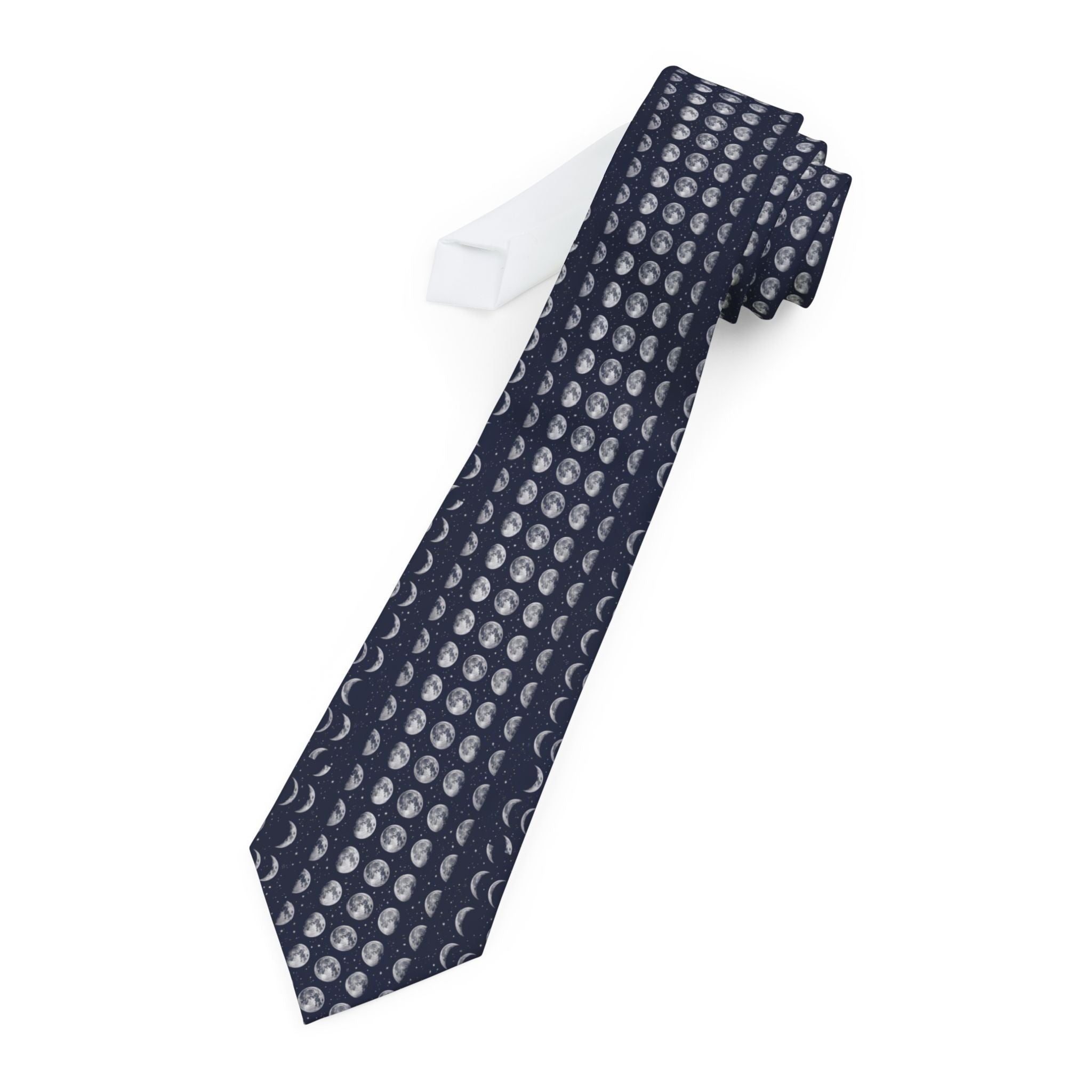 Cheverel Talisman Tie - Midnight Silver Moon Phase