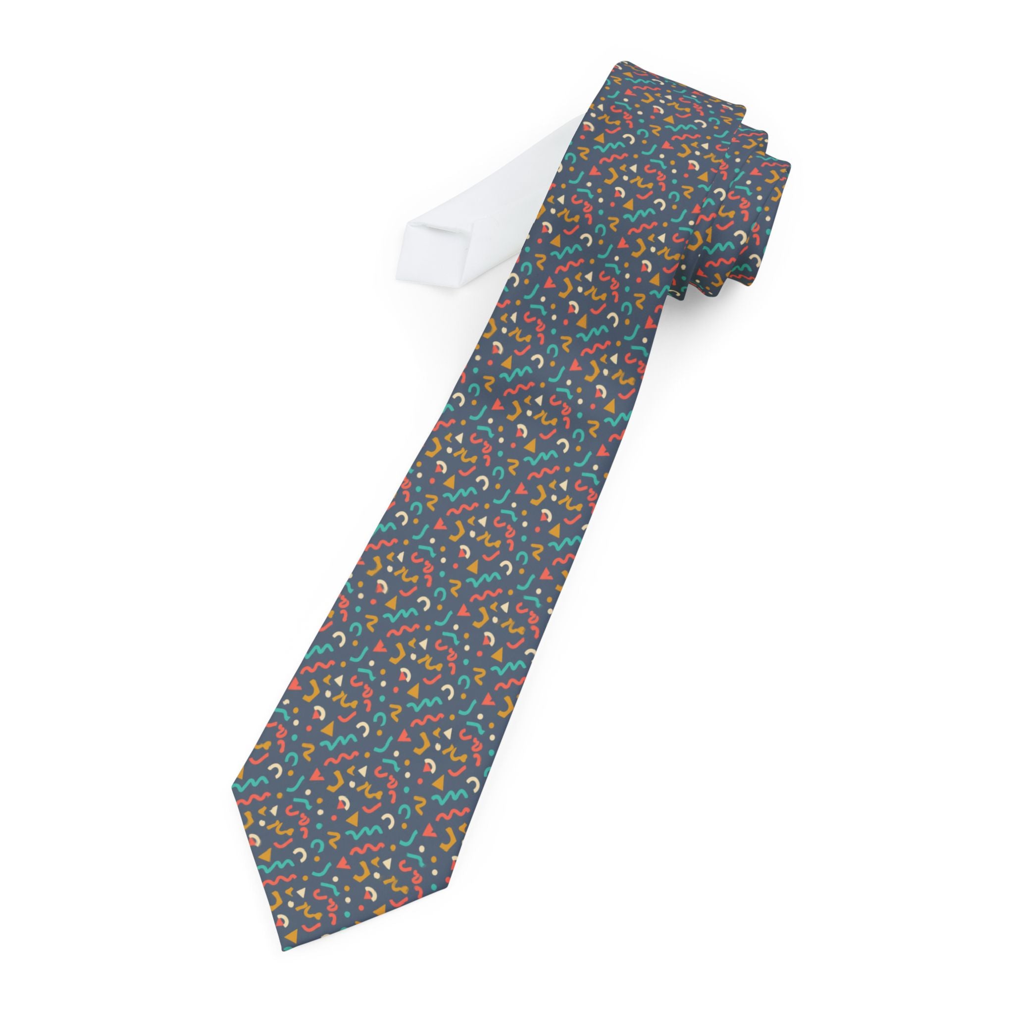 Graines Talisman Tie - Slate Multicolor Memphis